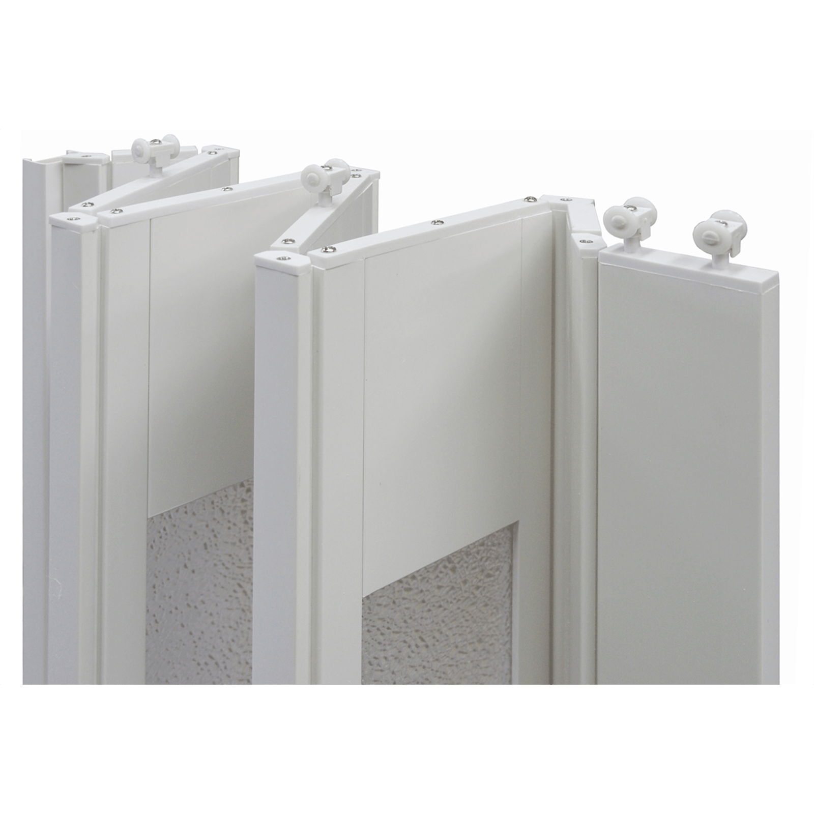 Pillar Products 85 x 203cm White Platinum PVC Concertina Door