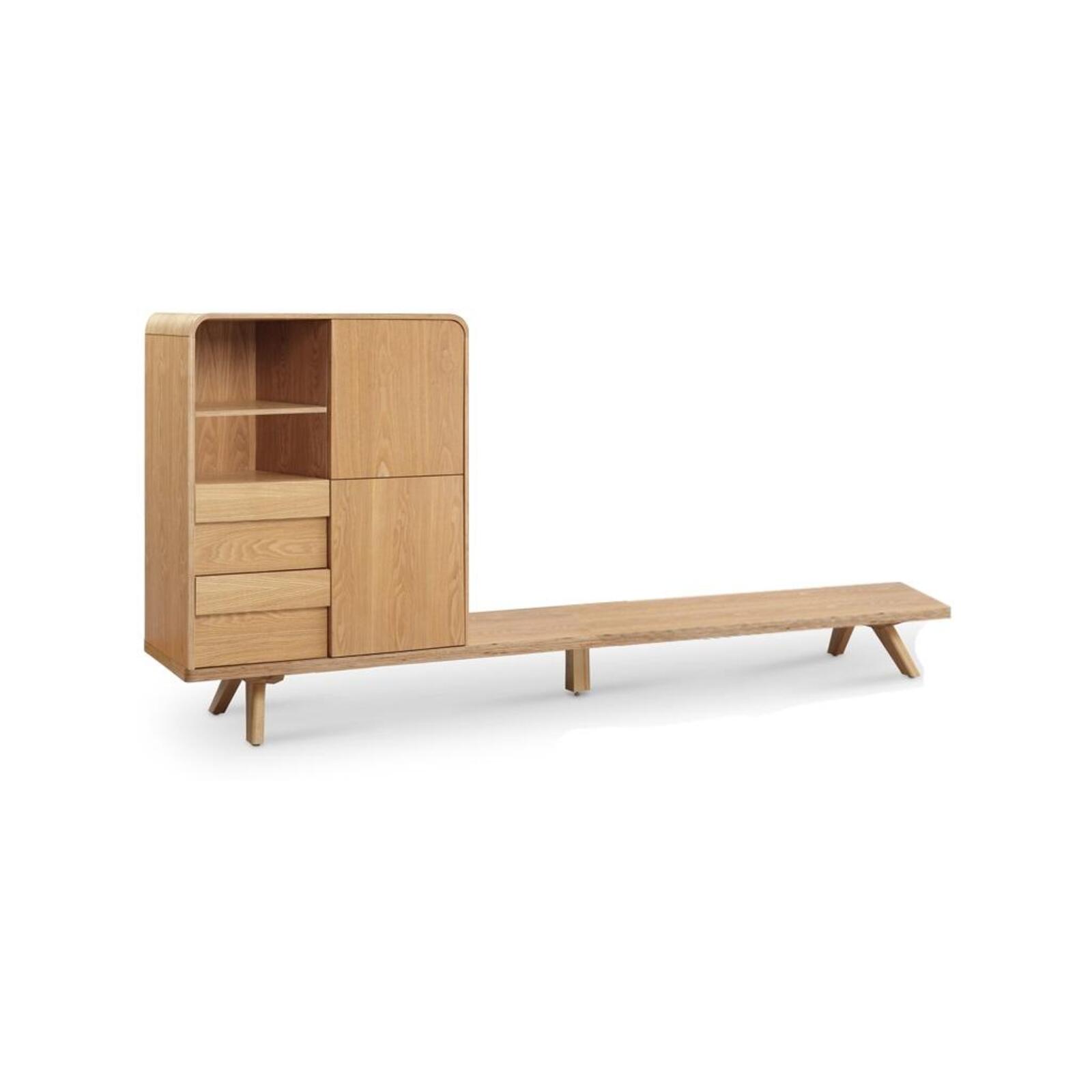 FINLEY DISPLAY TV UNIT ASH VEN/SOLID LEG Bunnings Australia