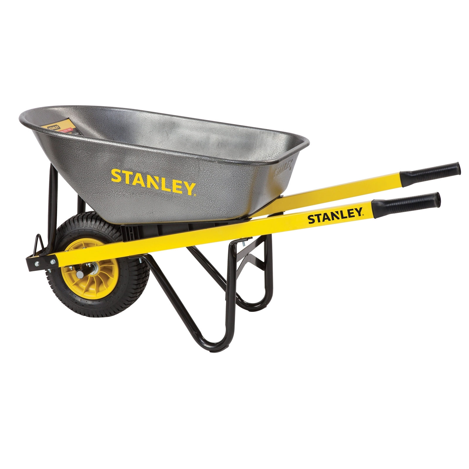 Stanley 100L Industrial Steel Tub Wheelbarrow Bunnings Australia