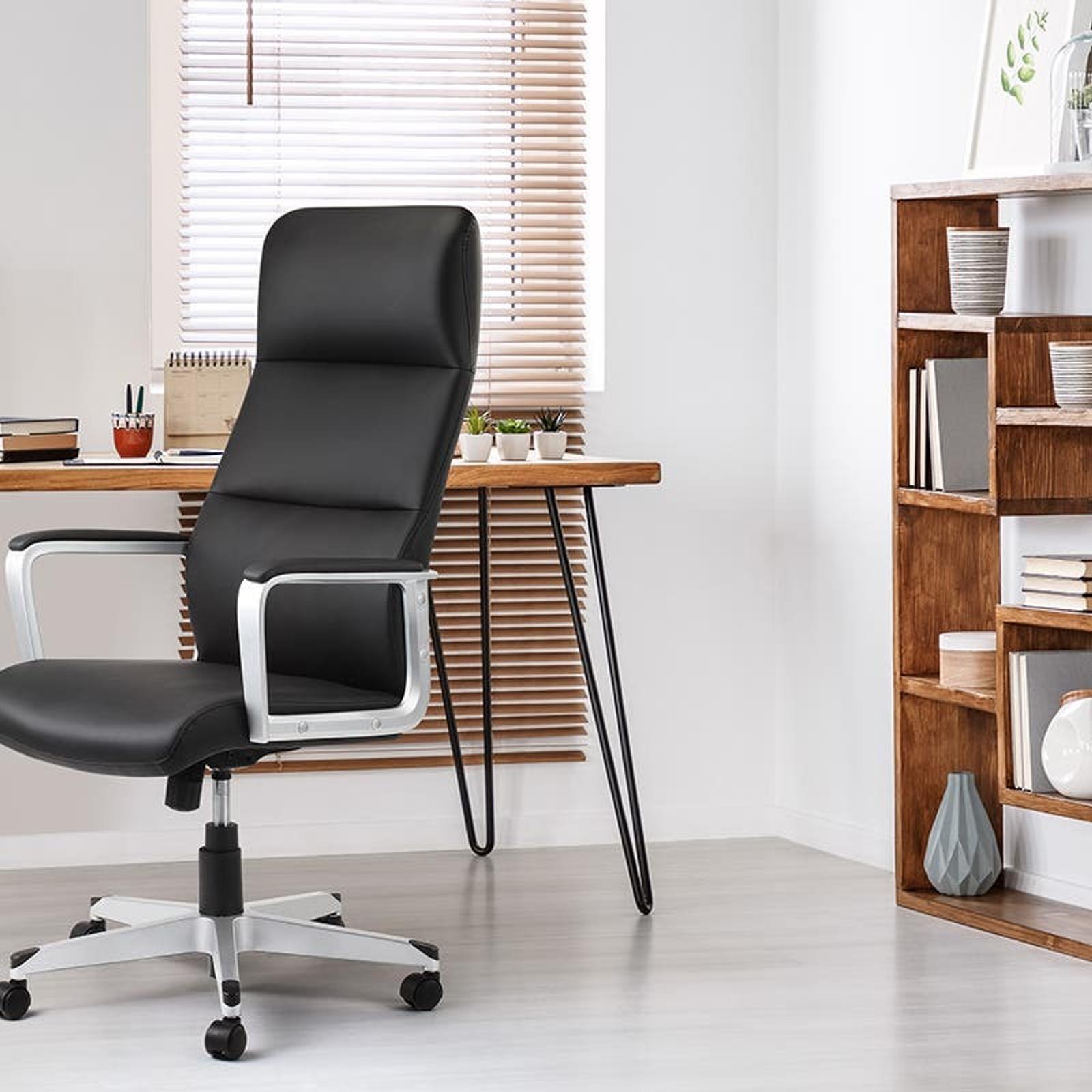 Ergolux Manhattan 126cm Executive Computer Office Chair Black