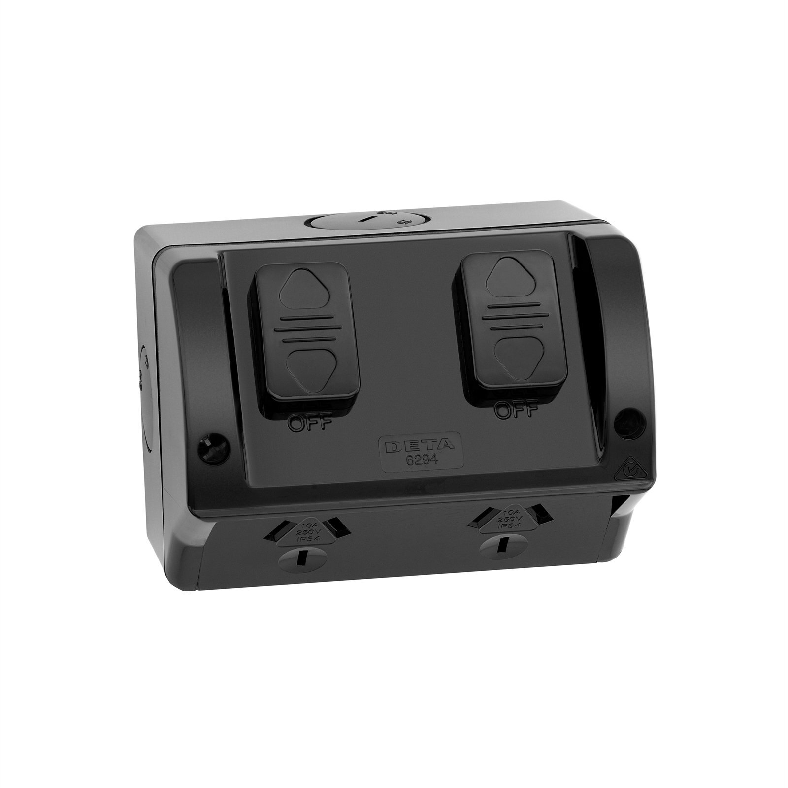 Deta Black Double Weatherproof Power Point Bunnings New Zealand