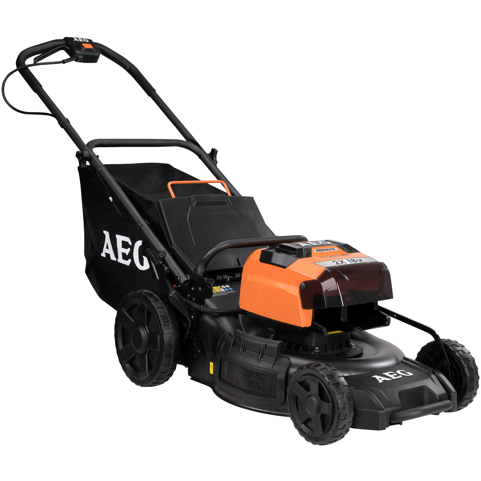 AEG 2 x 18V (36V) 6.0Ah 18" Fusion Lawn Mower Kit Bunnings New Zealand