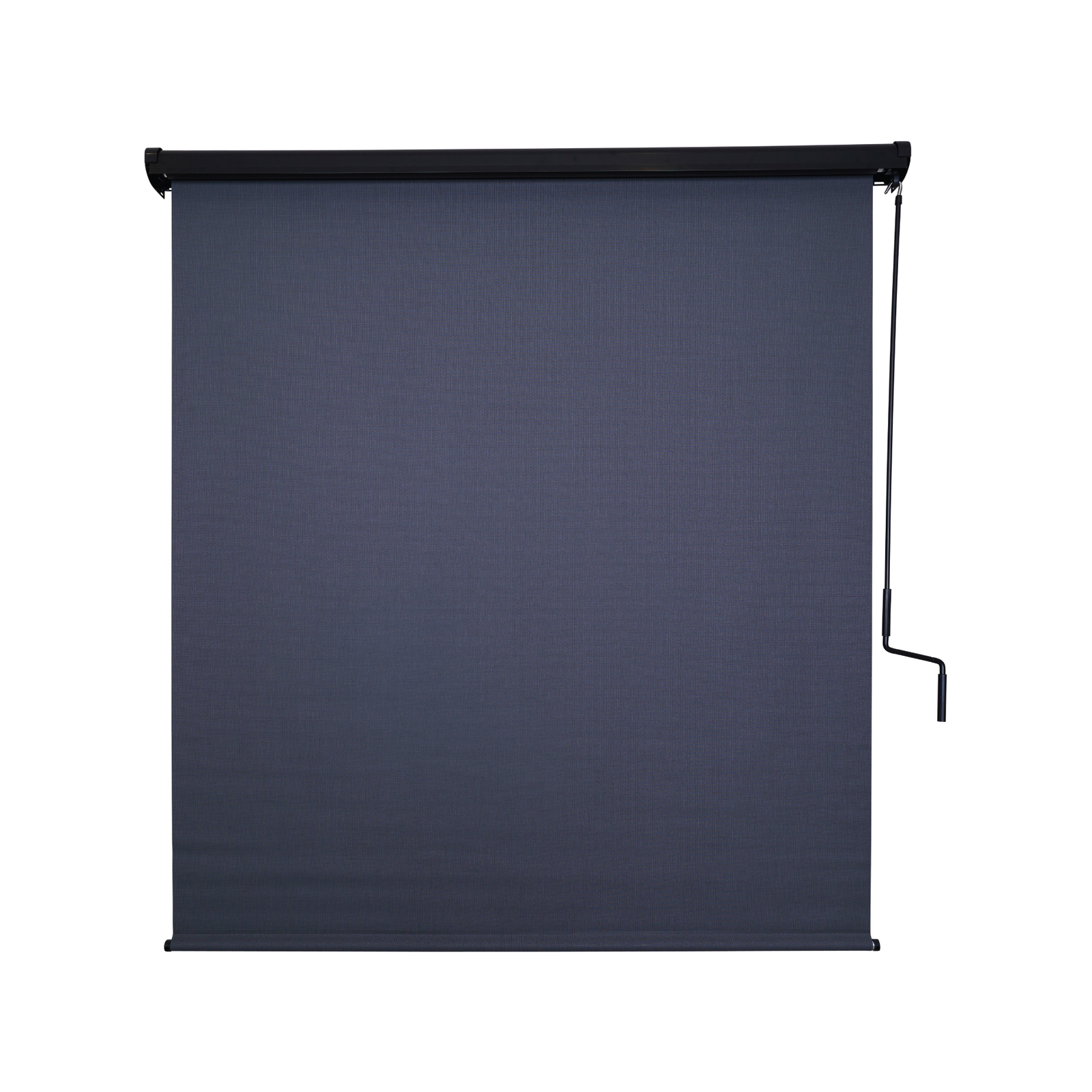 Coolaroo 2.4 x 2.4m Gun Metal Sunblock Crank Operated Roller Blind With