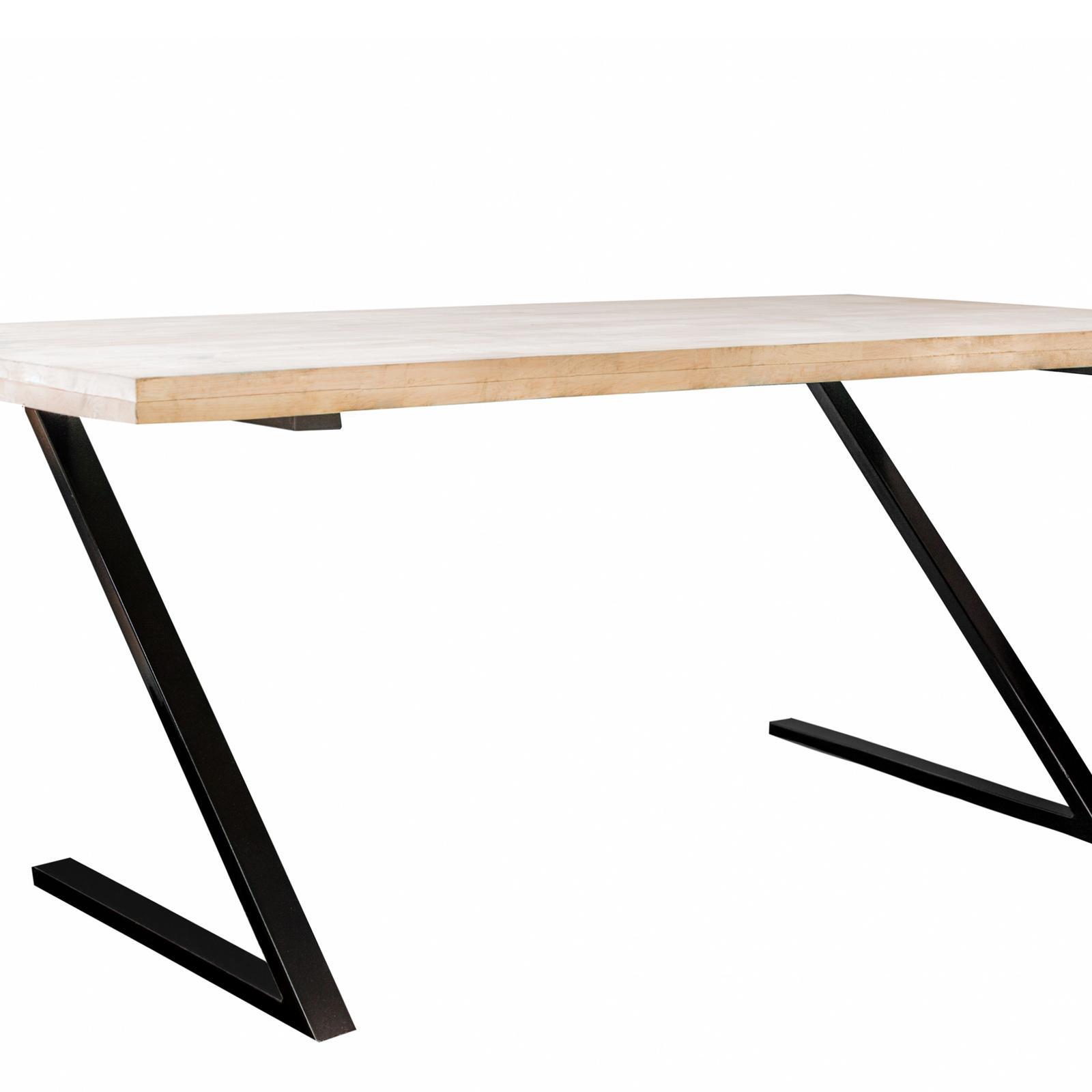 RapidMesh 73.2 x 50 x 6cm Black Lima Steel Tube Desk Furniture Leg