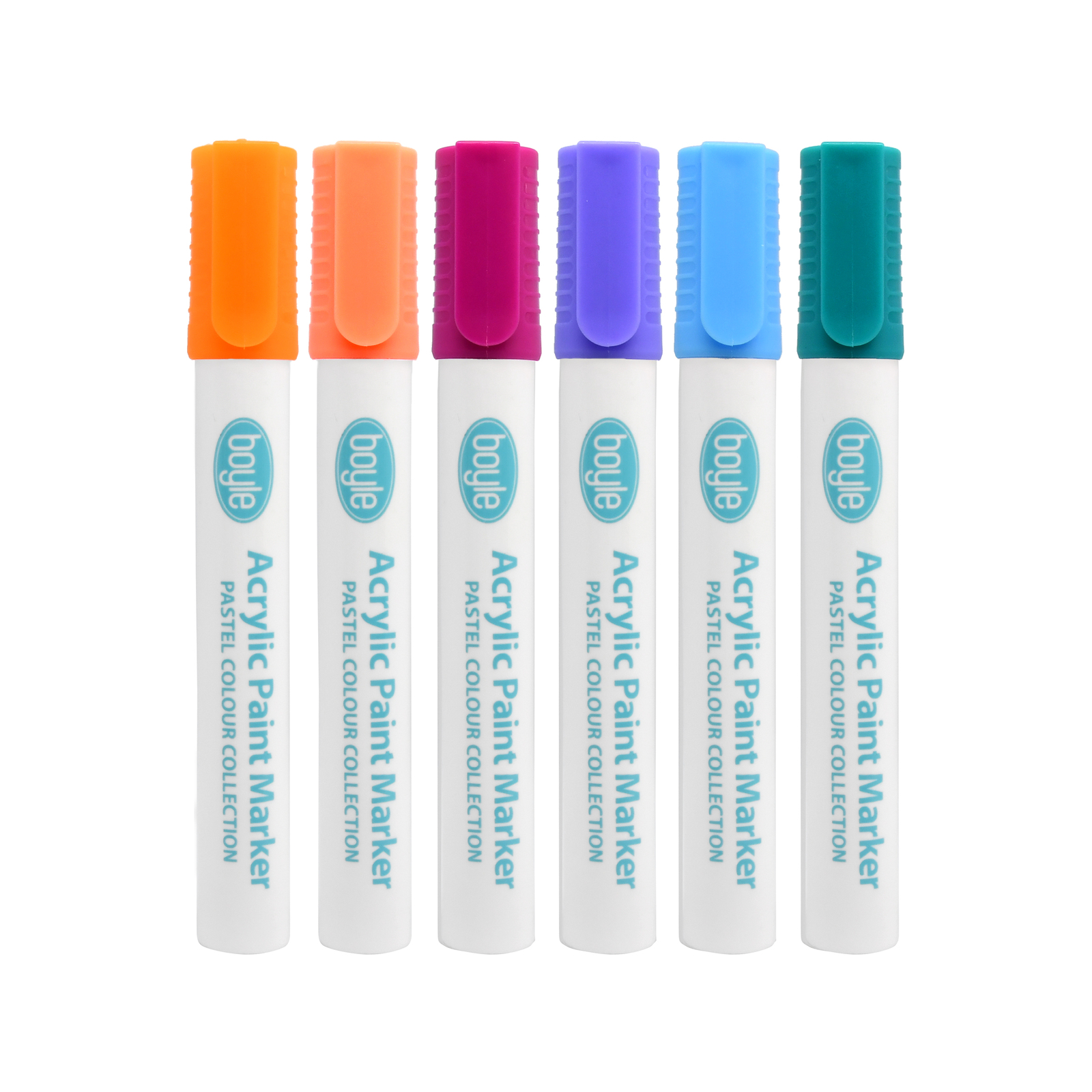 Boyle Pastel Colours Acrylic Paint Markers 6 Pack Bunnings Australia