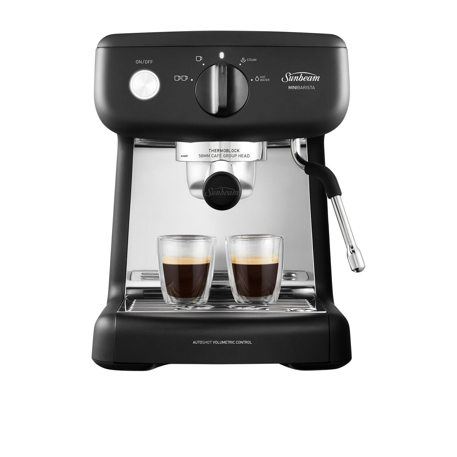 Sunbeam Mini Barista Espresso Coffee Machine Black Bunnings Australia