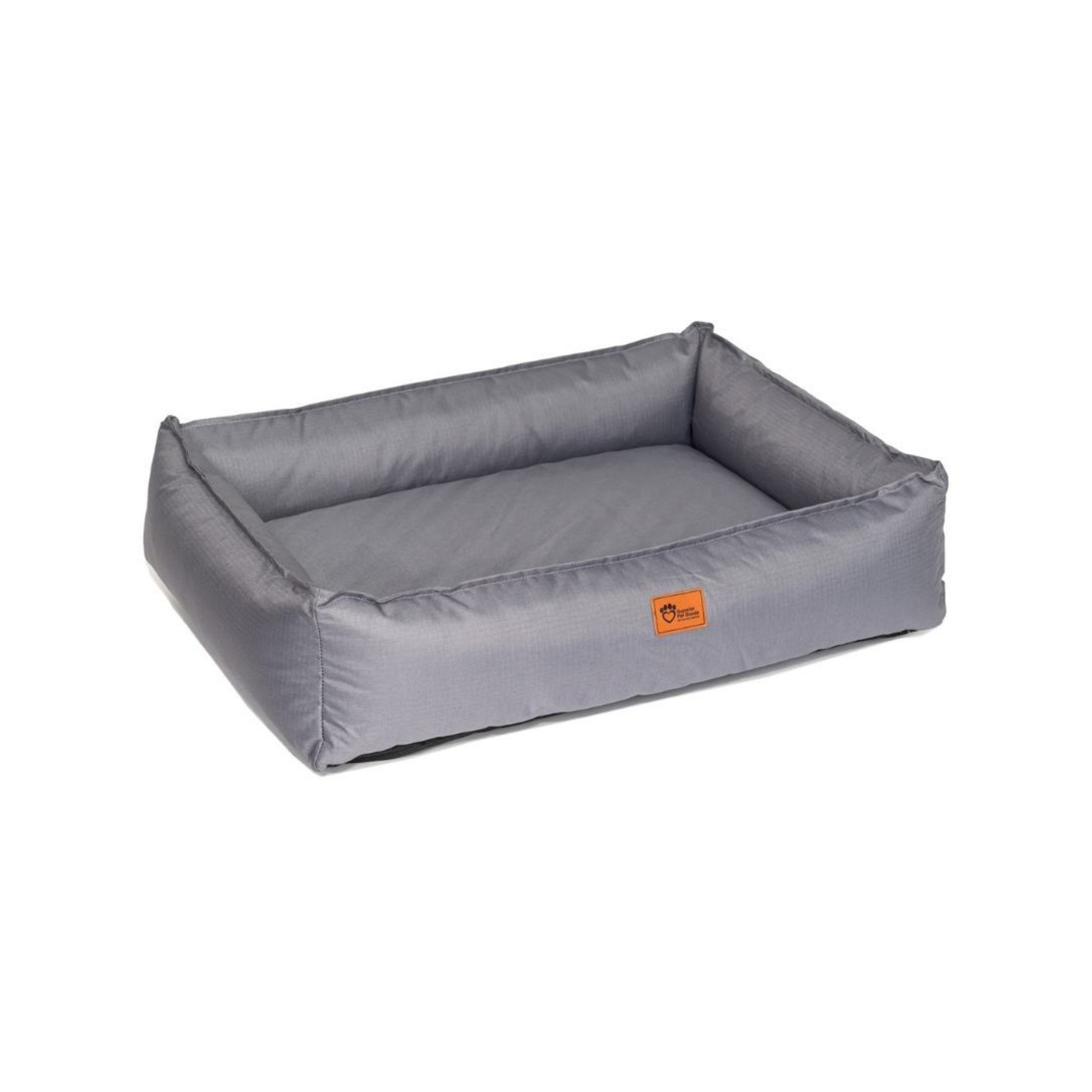 Superior Pet Goods Ortho Pet/Dog Lounger/Bed Ripstop Steel Grey Jumbo 130cm Bunnings Australia