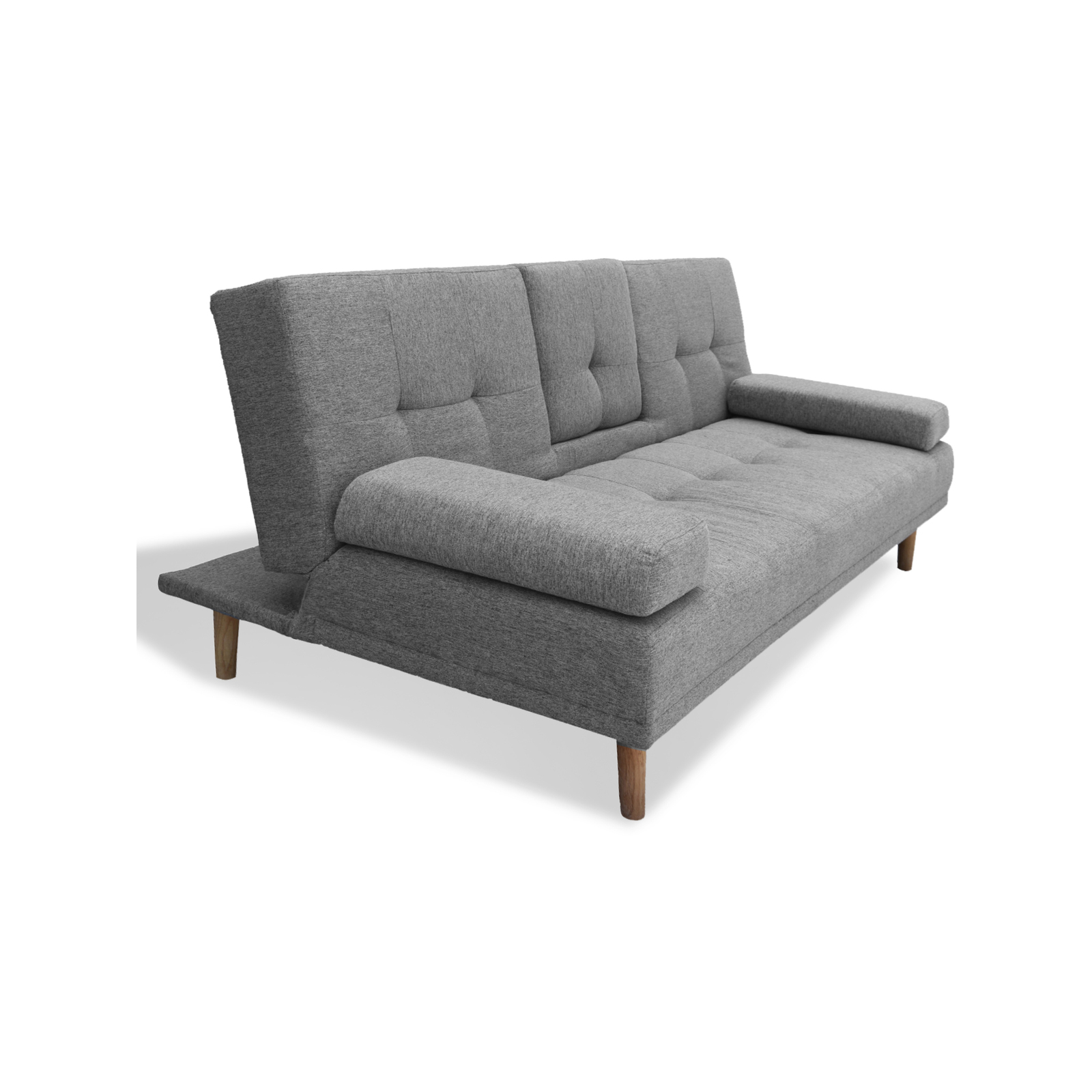 Casa Decor Mendoza 2 in 1 Sofa Bed Couch Pull Down Cupholder 3 Seats