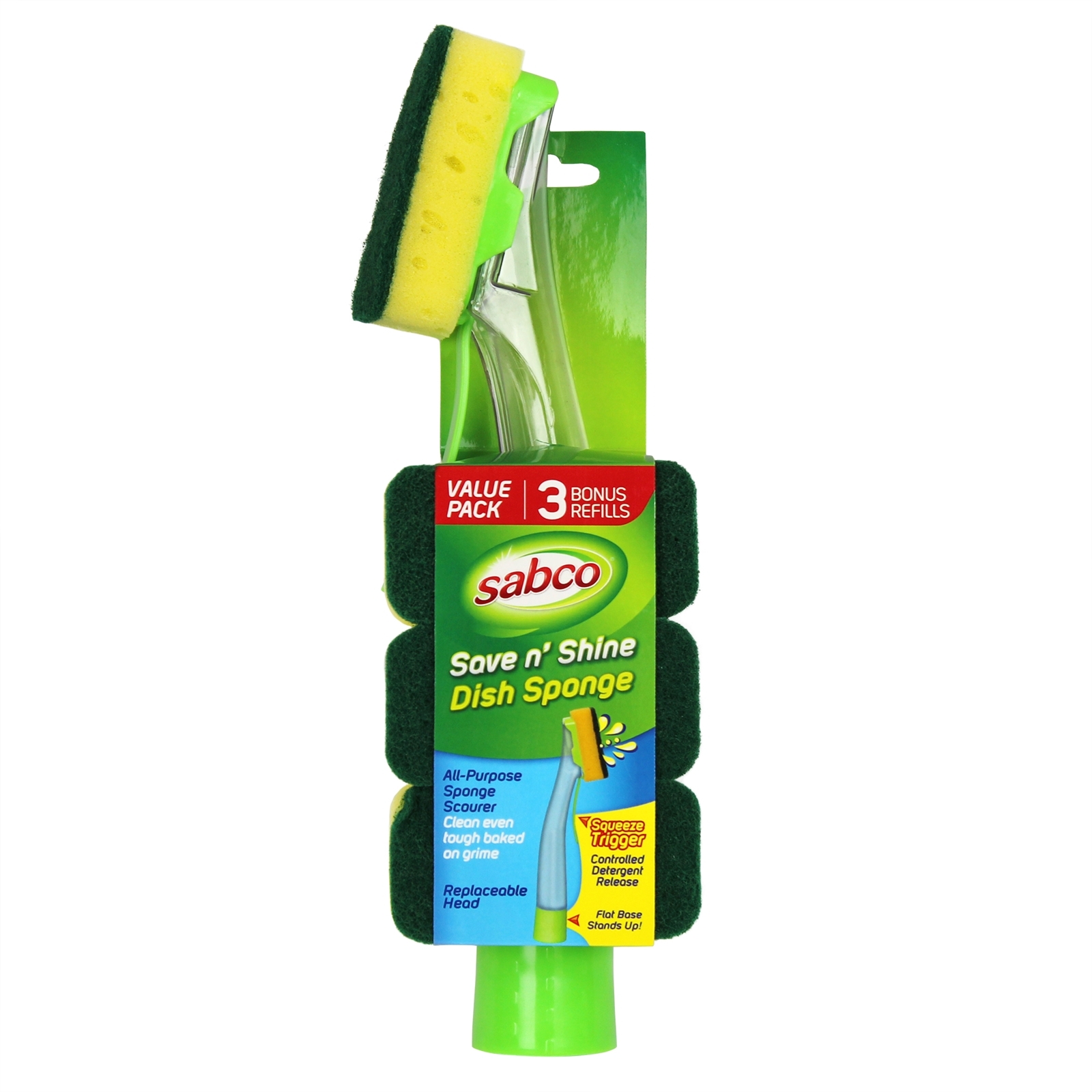 Sabco Save N Shine Dish Brush With 3 Bonus Refills Bunnings Australia