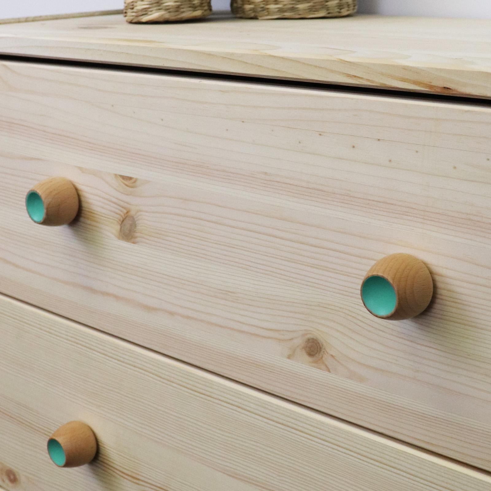 Adoored 34mm Biscay Green Pine Knob 4 Pack Bunnings Australia