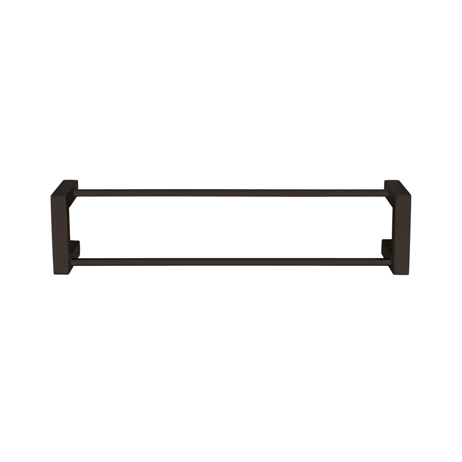 Forme Black Satin Double Towel Rail Square Bunnings Australia