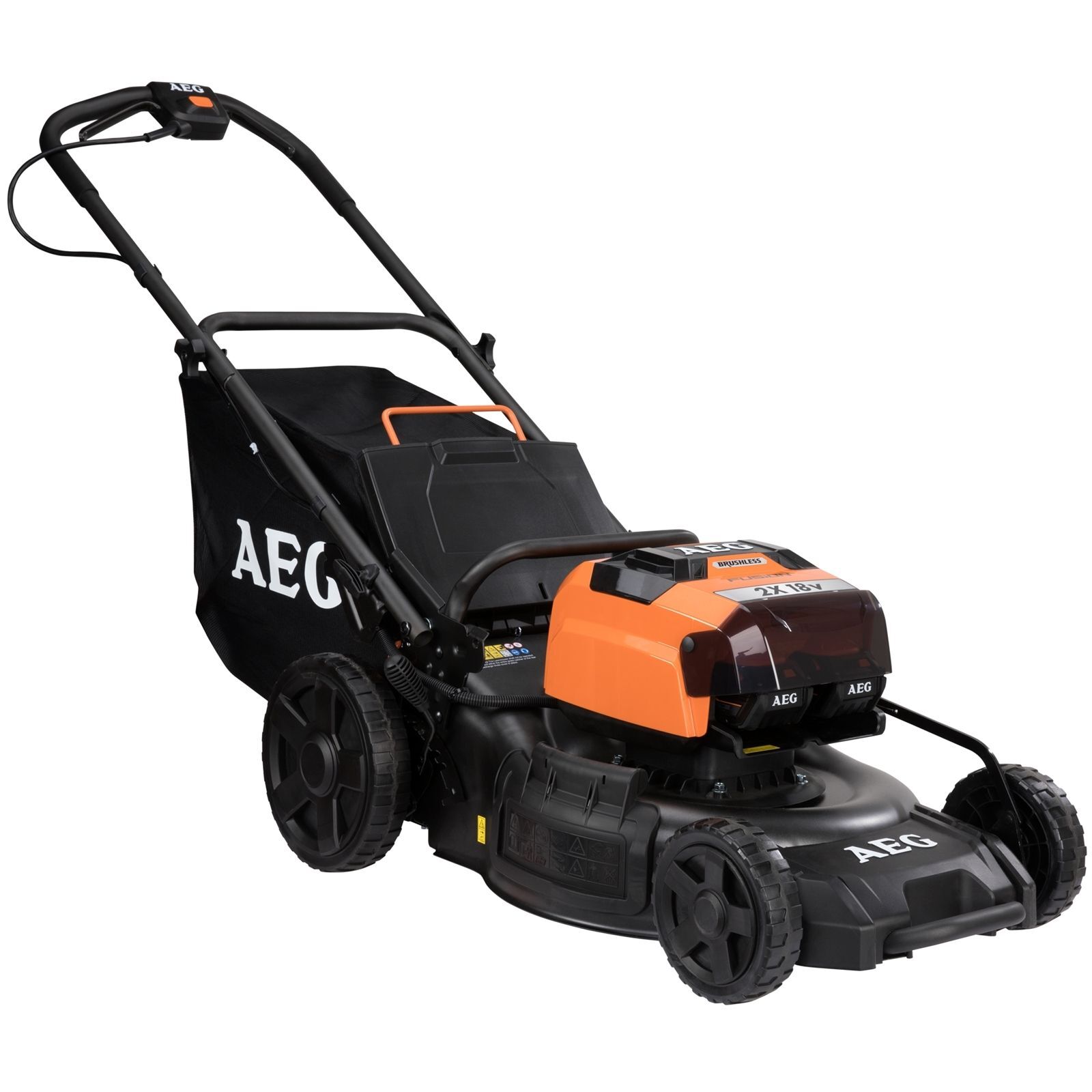 AEG 2 x 18V (36V) 6.0Ah 18" Fusion Lawn Mower Kit Bunnings Australia