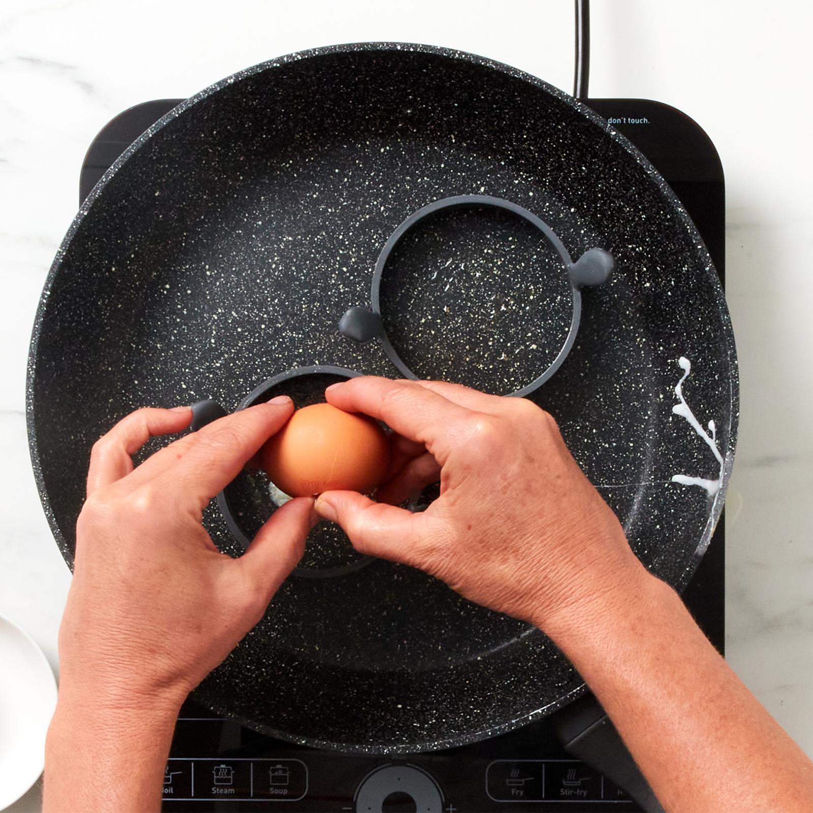 Kitchen Pro Oslo 2pc Egg Ring Set Charcoal Bunnings Australia