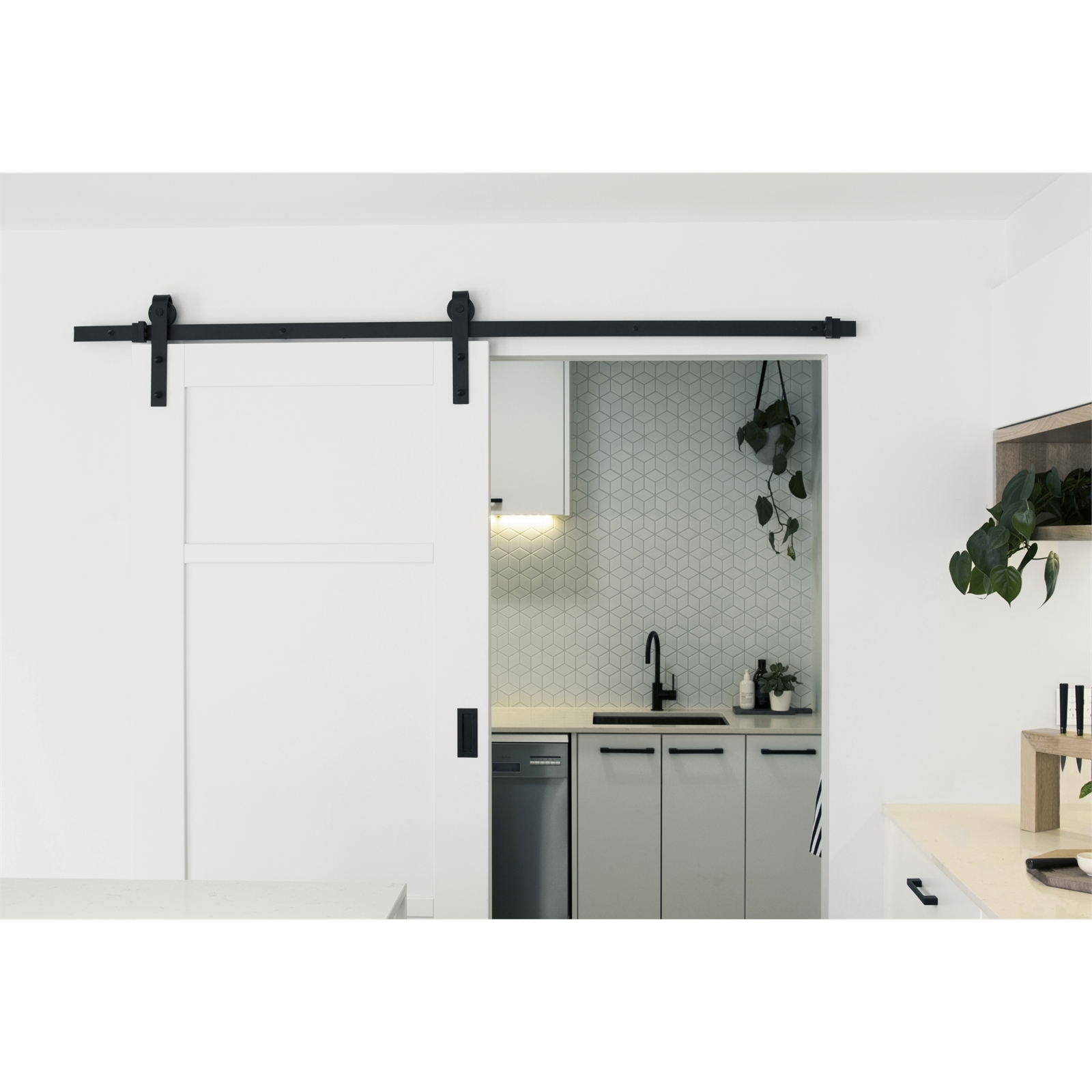 Lockwood 2m Outland Barn Door Track Hardware Kit Bunnings Australia