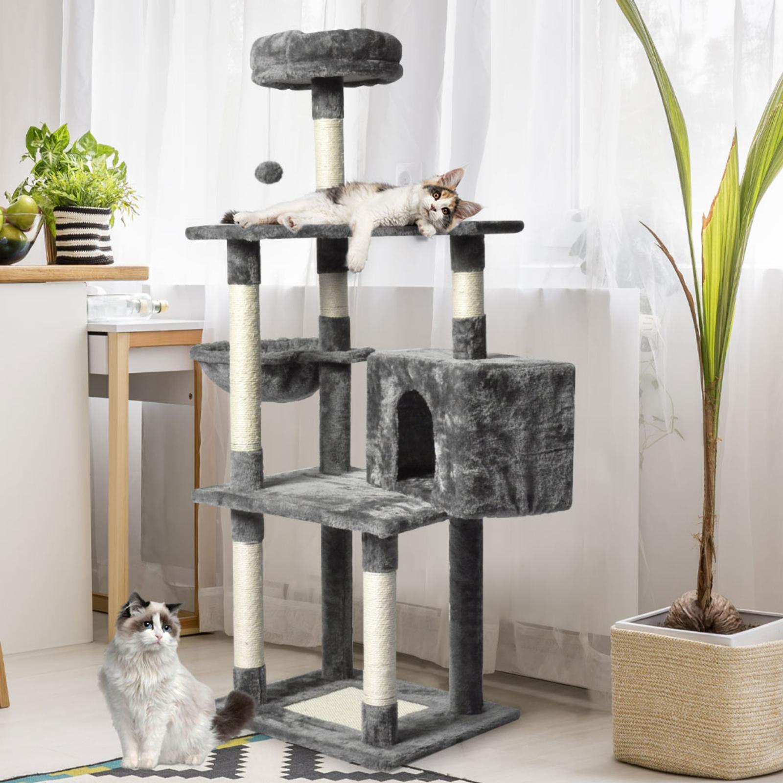 PaWz Cat Tree Toy Scratching Post Scratcher Tower Condo Wooden House