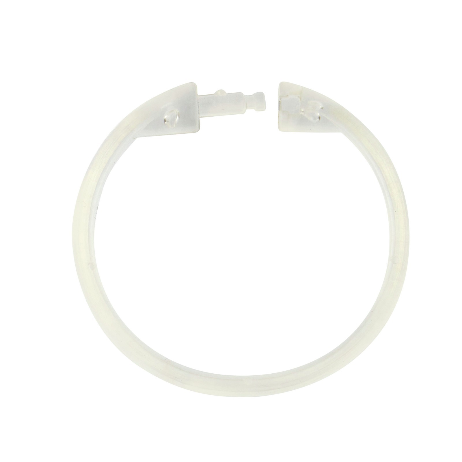 Barelli Clear Locking Plastic Shower Curtain Rings 12 Pack Bunnings