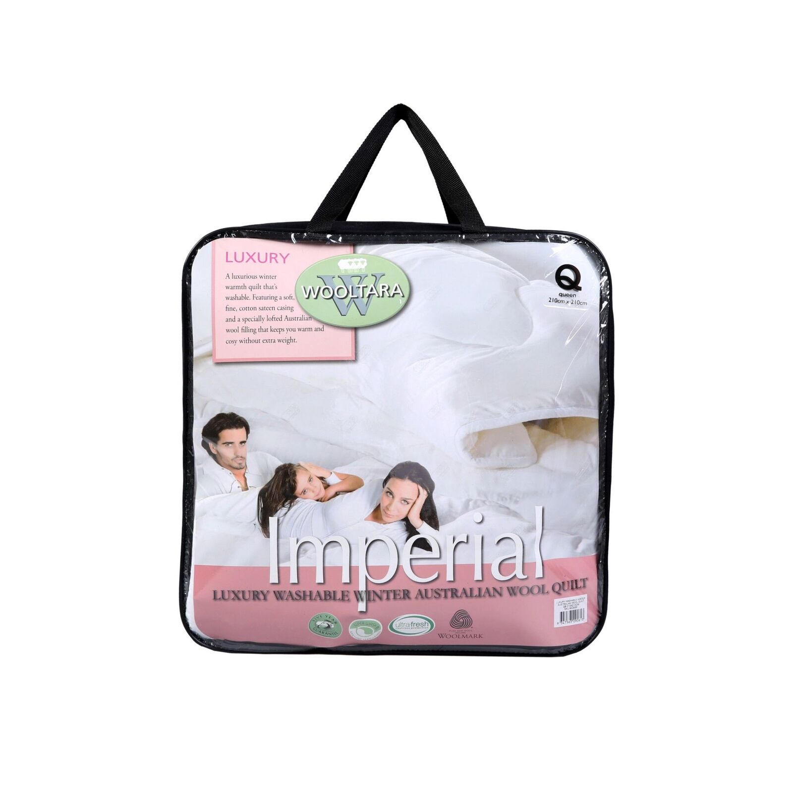 Wooltara Imperial Luxury 450GSM Washable Winter Australia Wool Quilt