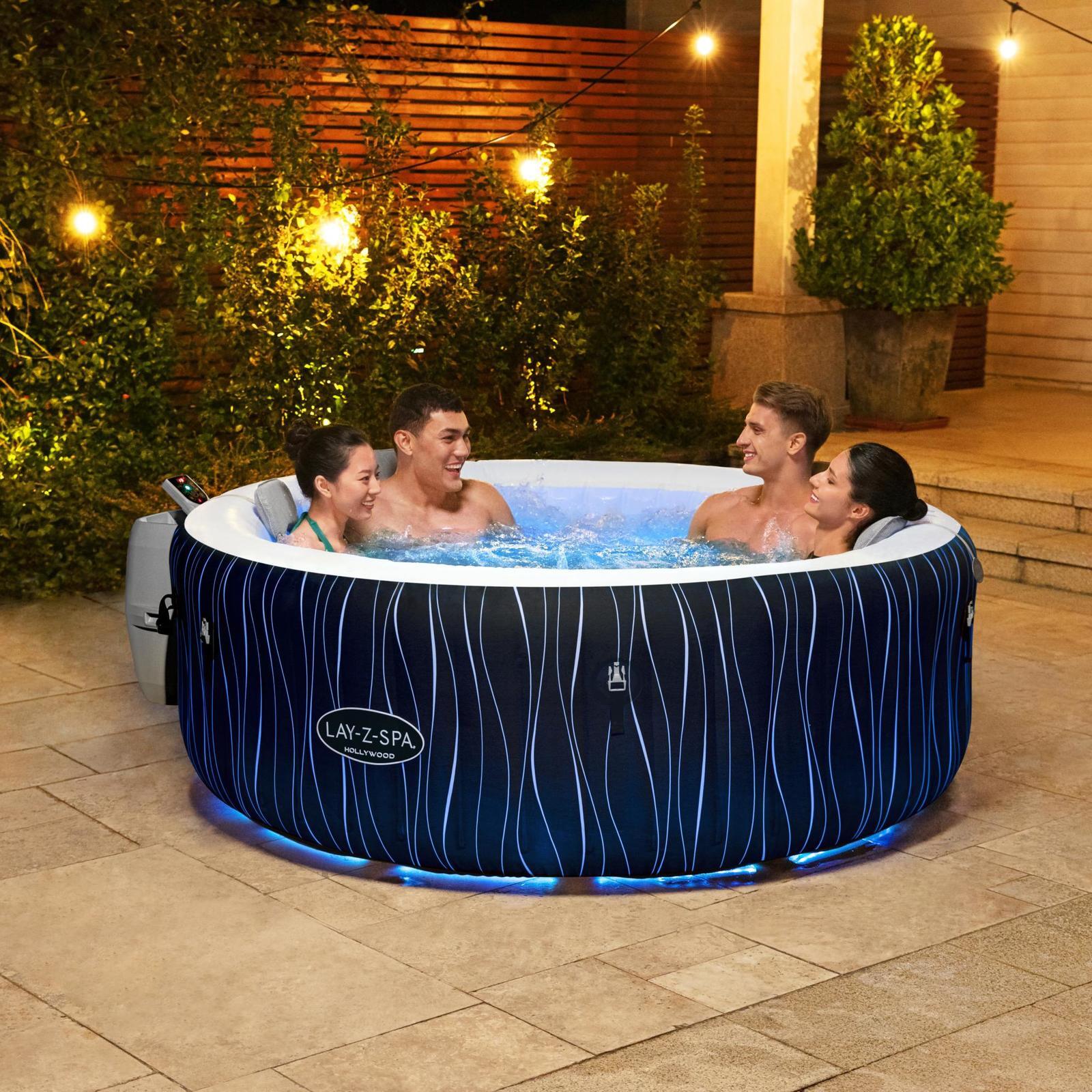 Bestway 1.96m x 0.66m Hollywood Airjet Inflatable Lay Z Spa Bunnings