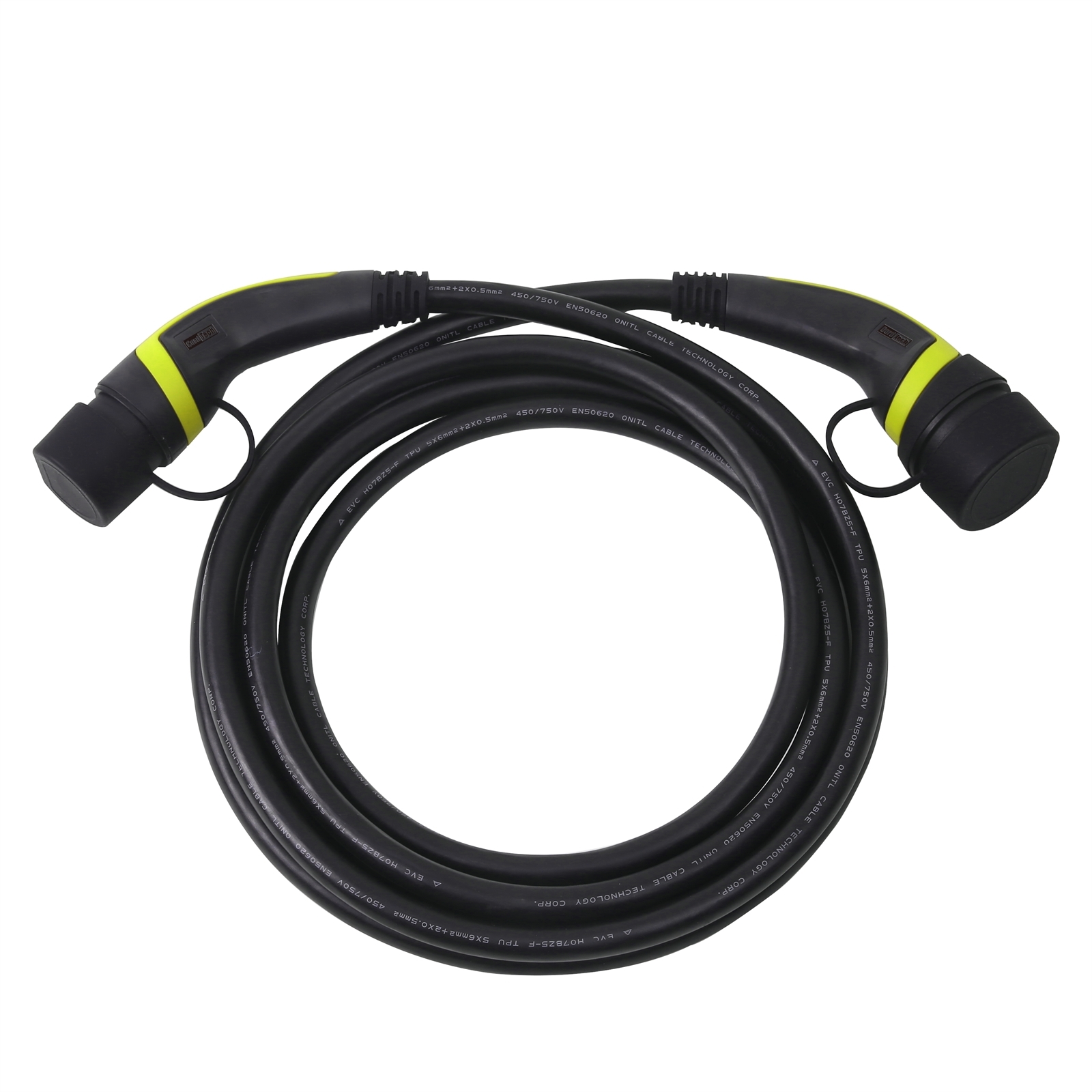 CordTech 5M EV Charging Cable Type 2 to 2 (32A) Three Phase Bunnings