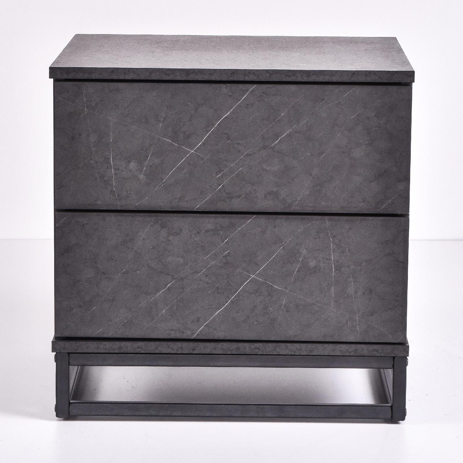 Margo Grey Stone Bedside Table Bunnings Australia