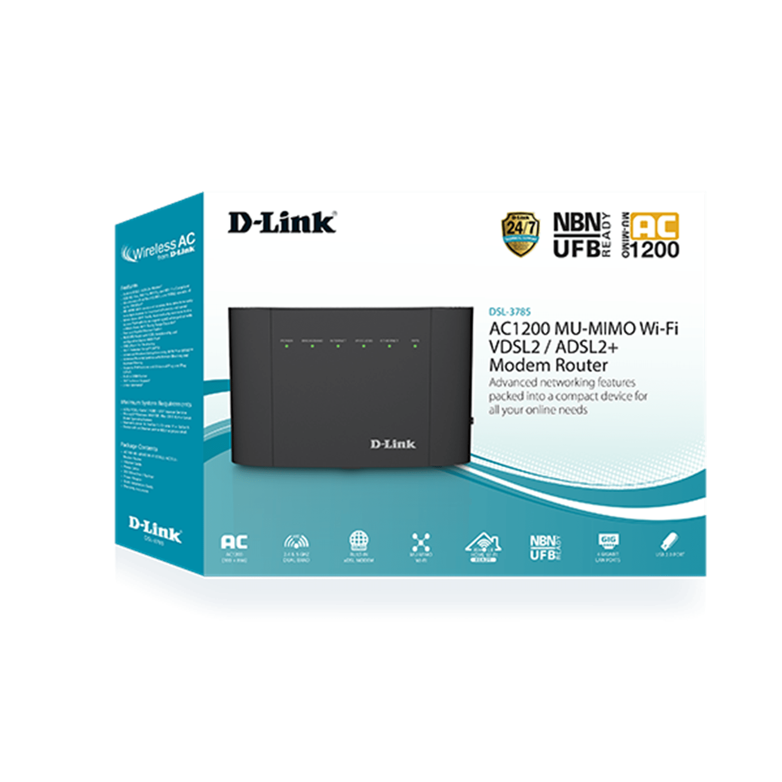 DLink AC1200 VDSL / ADSL2+ Modem Router Bunnings Australia