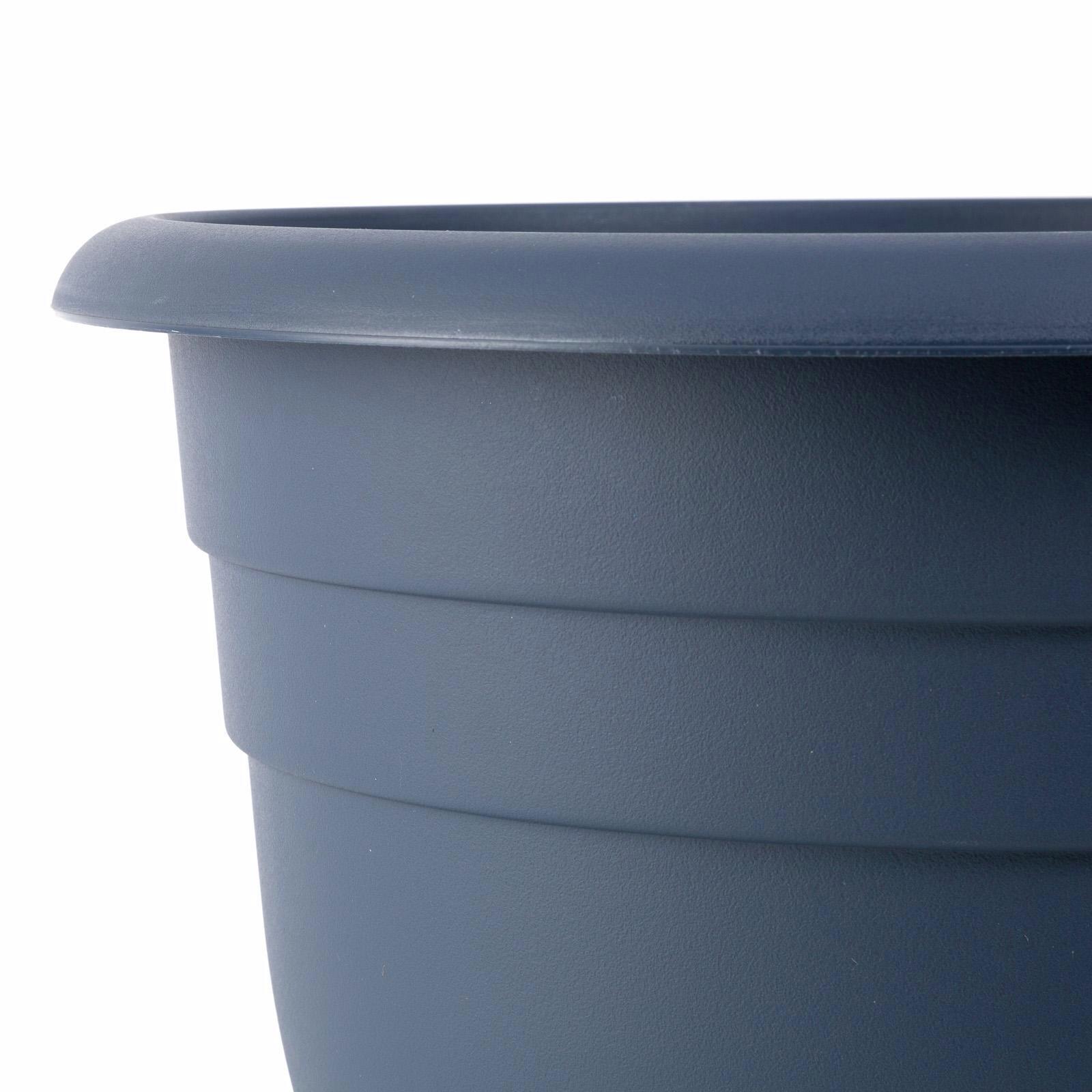 Northcote Pottery 400mm Navy Villa Round Plastic Pot Bunnings Australia