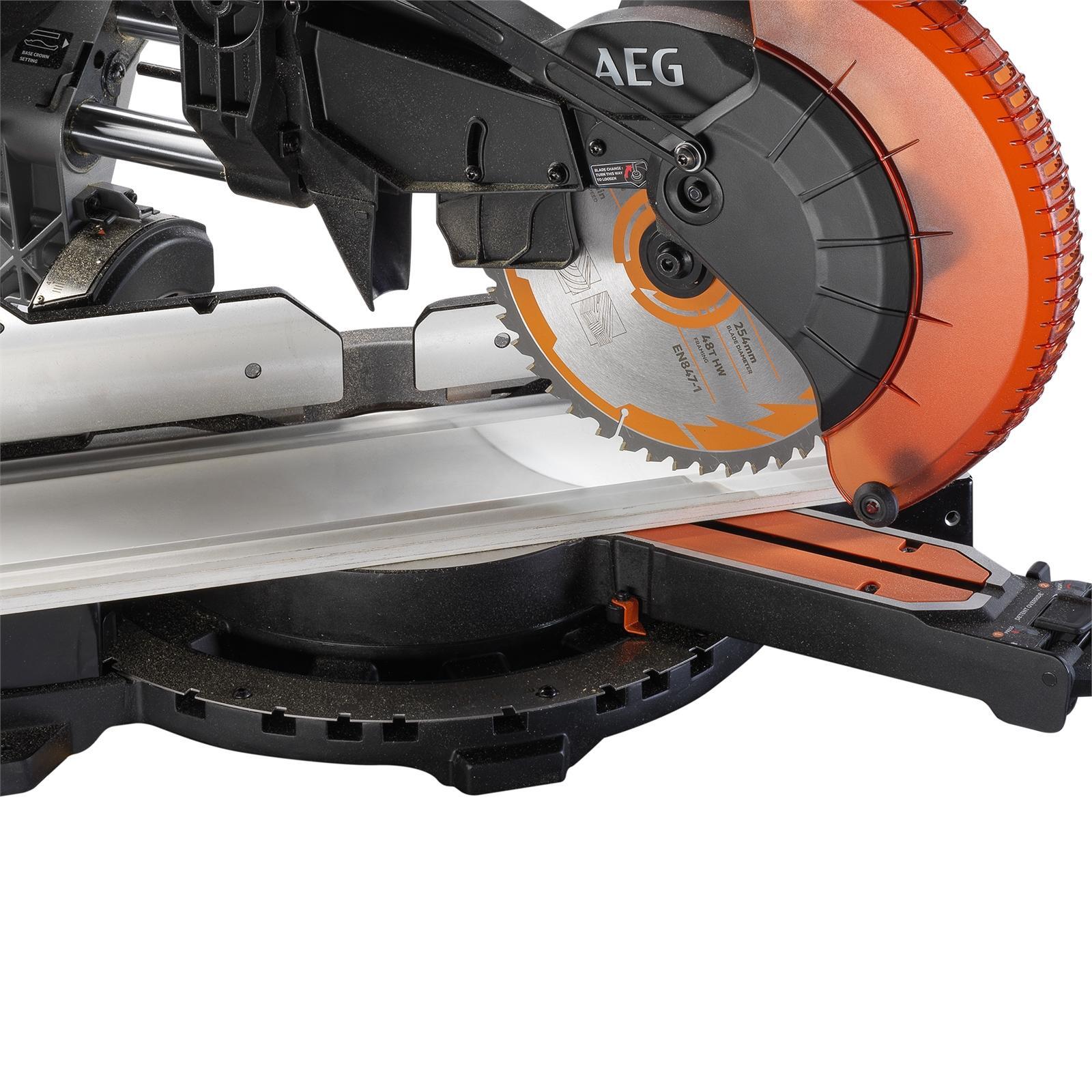 AEG 1800W 254mm Dual Bevel Slide Compound Mitre Saw Bunnings New Zealand
