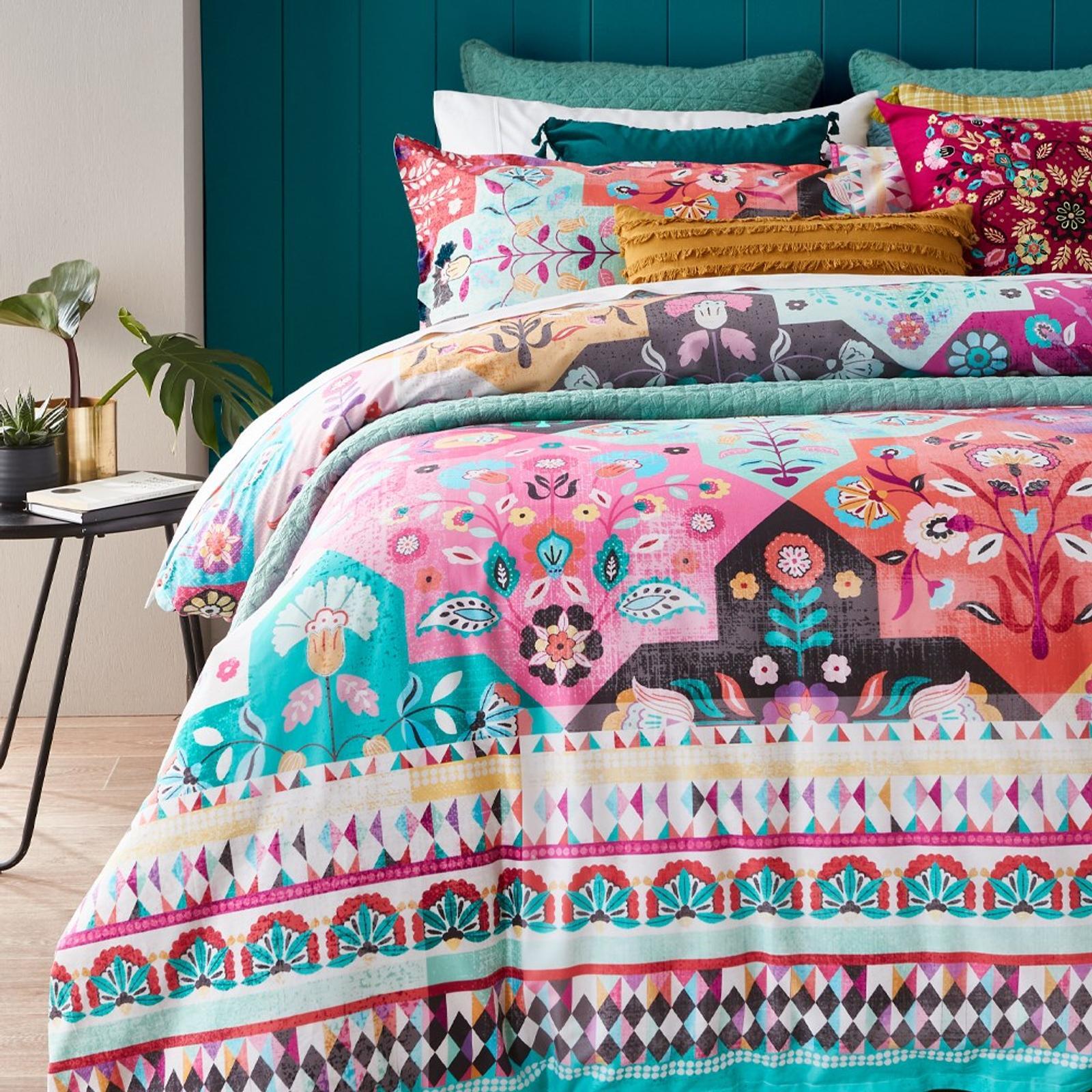 MyHouse Cassidy Quilt Cover Set Double Bunnings Australia