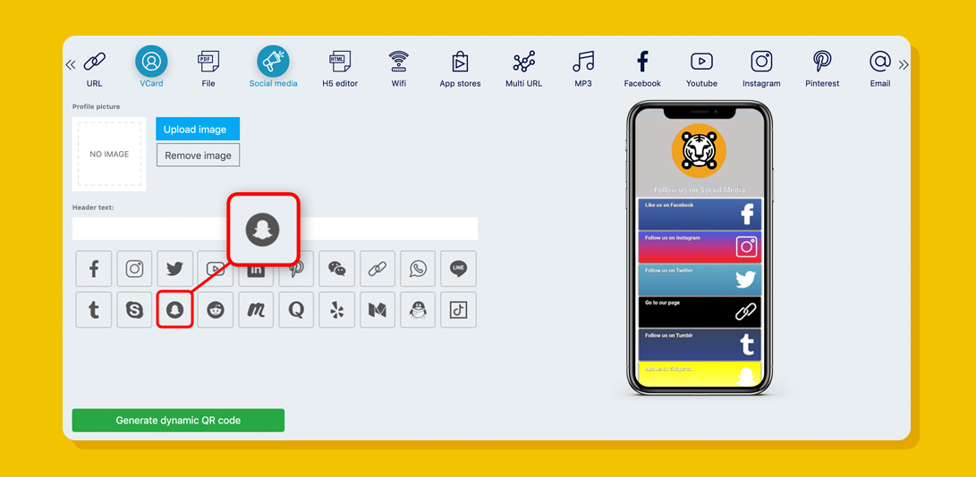 Snapchat QR code How to scan QR code in Snapchat? Free Custom QR Code Maker and Creator with logo