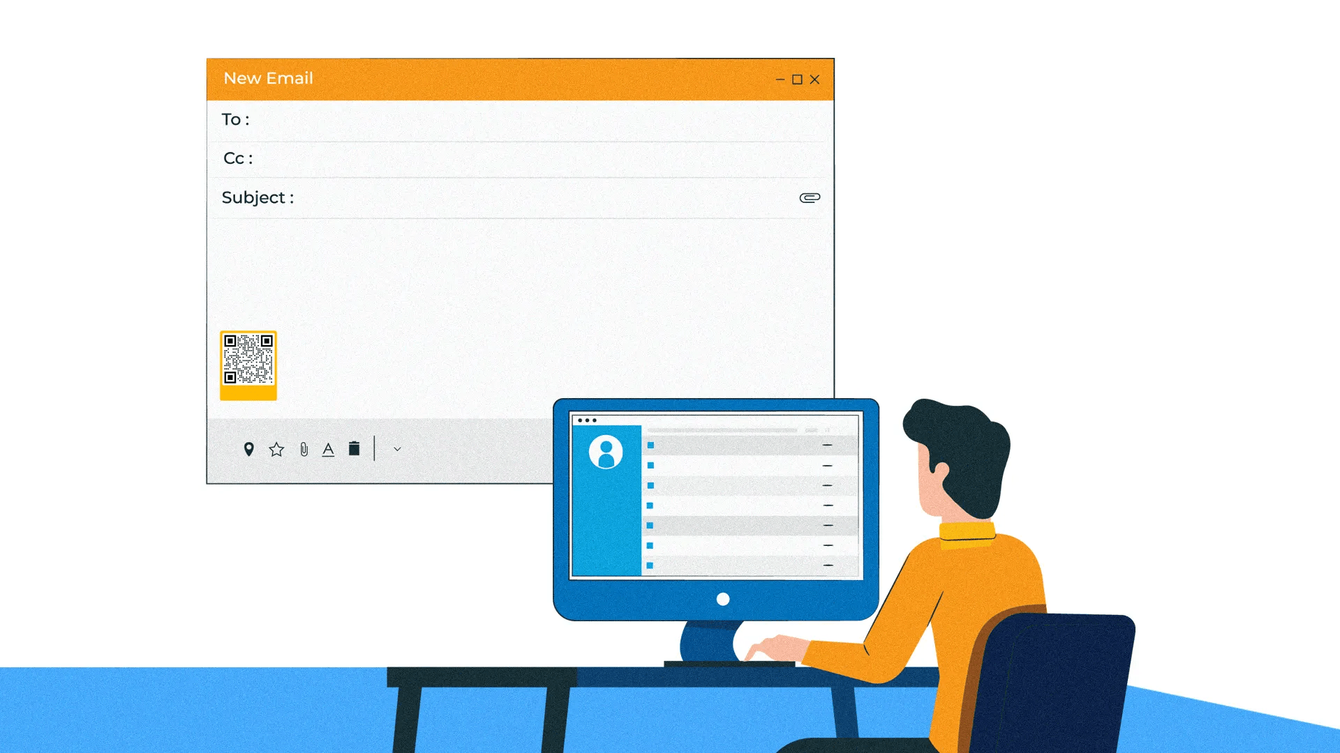 How to create a QR code for email (email list and more