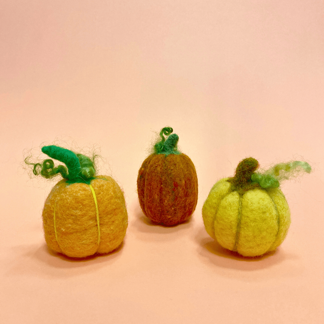 Intro to Needle Felting Pumpkins Ages 14+