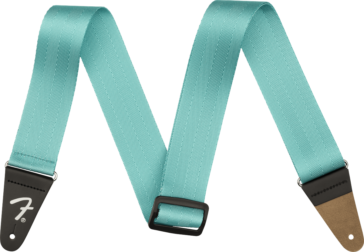 Fender Am Pro Seatbelt Strap Miami Blue 717669604714