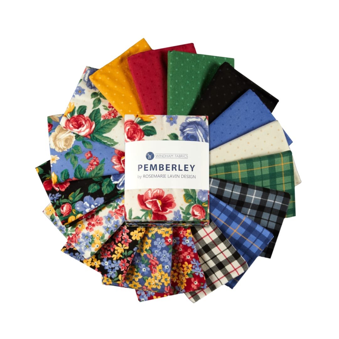 Pemberley Flannel by Windham Fabrics Fat Quarter Bundle 17 pcs