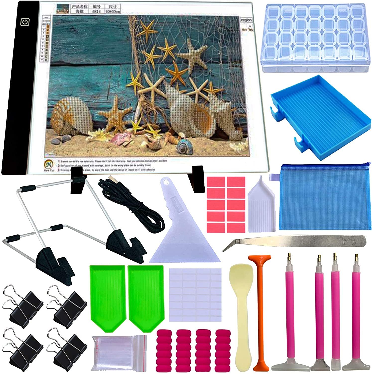 Light Tray and kit for Diamond Painting