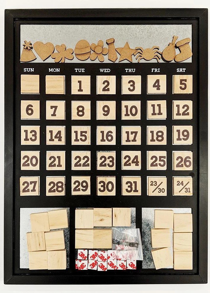 Foundations Decor Calendar Frame Black 707486401849