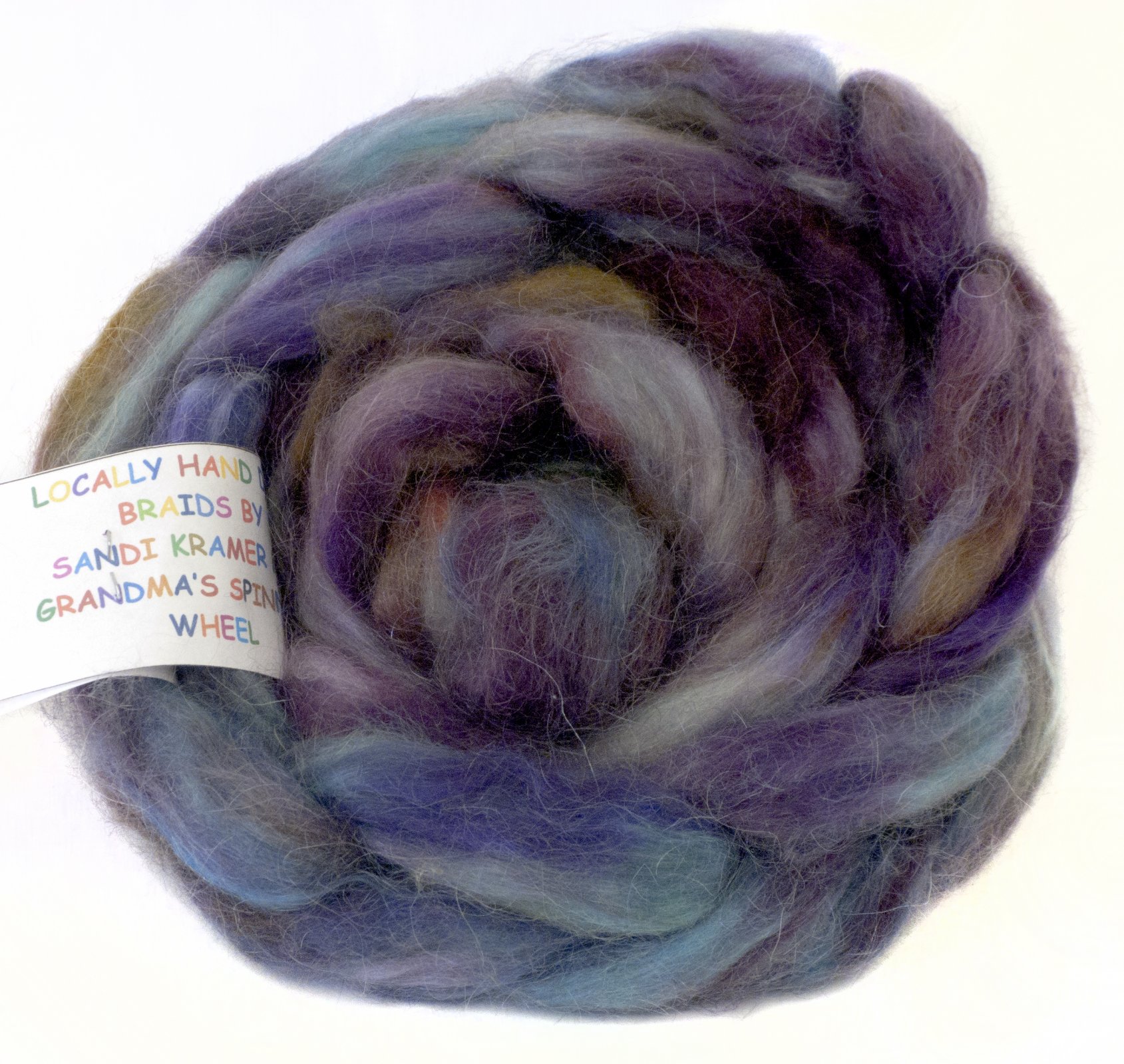 HandDyed Mohair 4 OZ. Braids