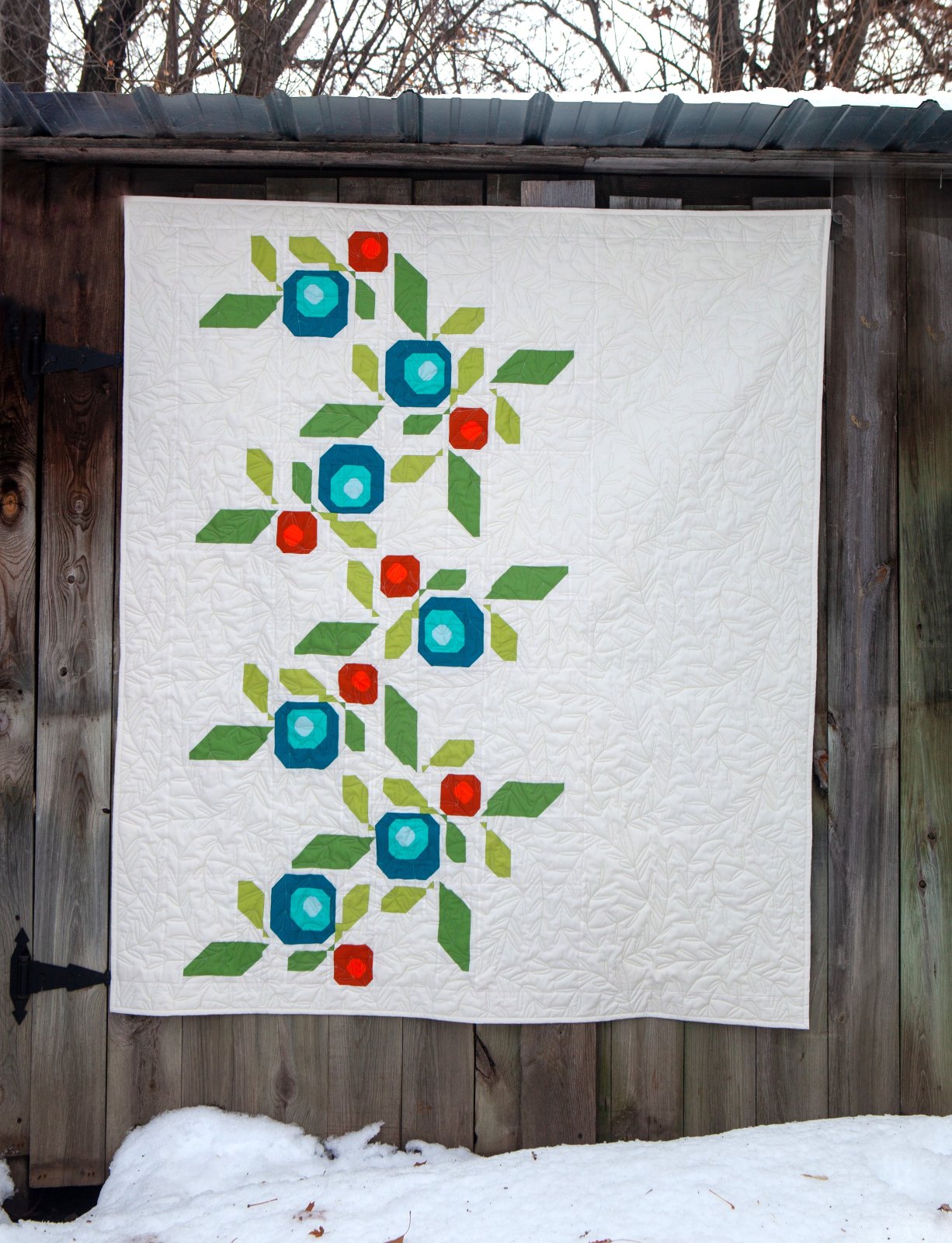 MidCentury Roses Quilt Pattern 236870332762