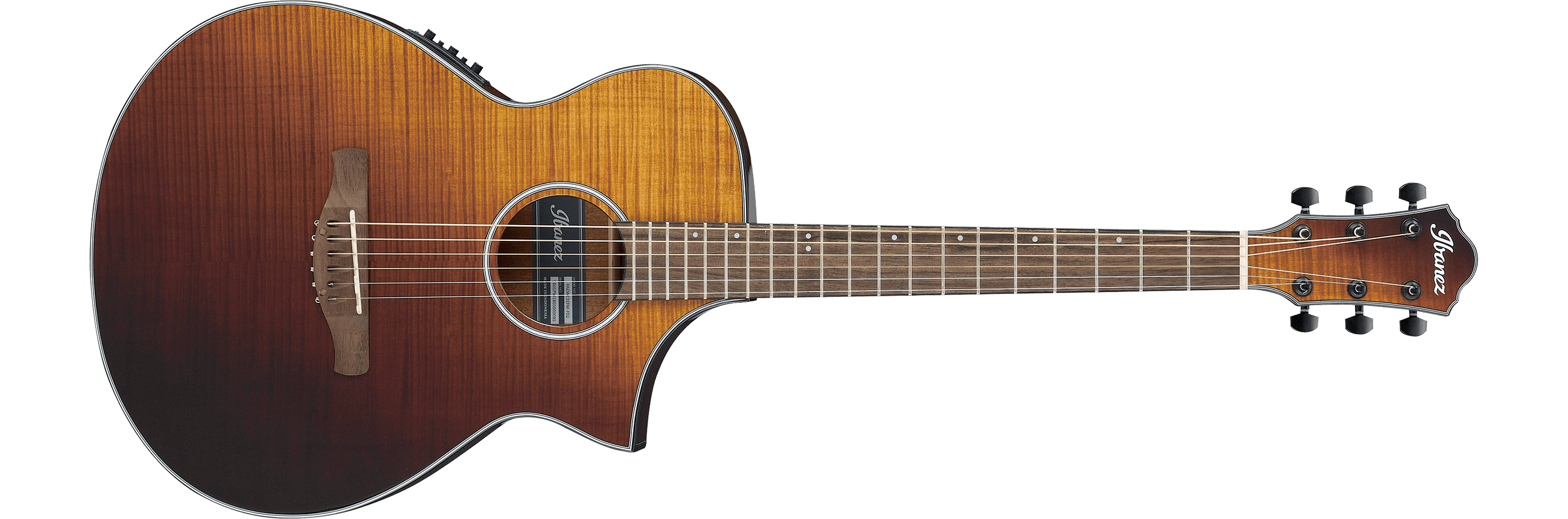 Ibanez AEWC32FMASF AEW Acoustic Electric Guitar Amber Sunset Fade