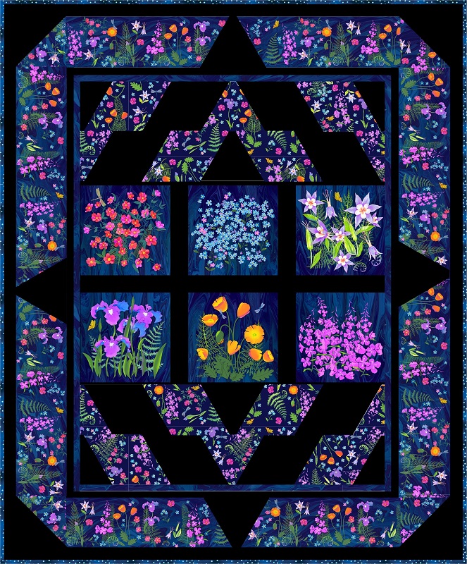Alaska Wild Flowers Quilt Kit Teresa Ascone Wildflowers 11285