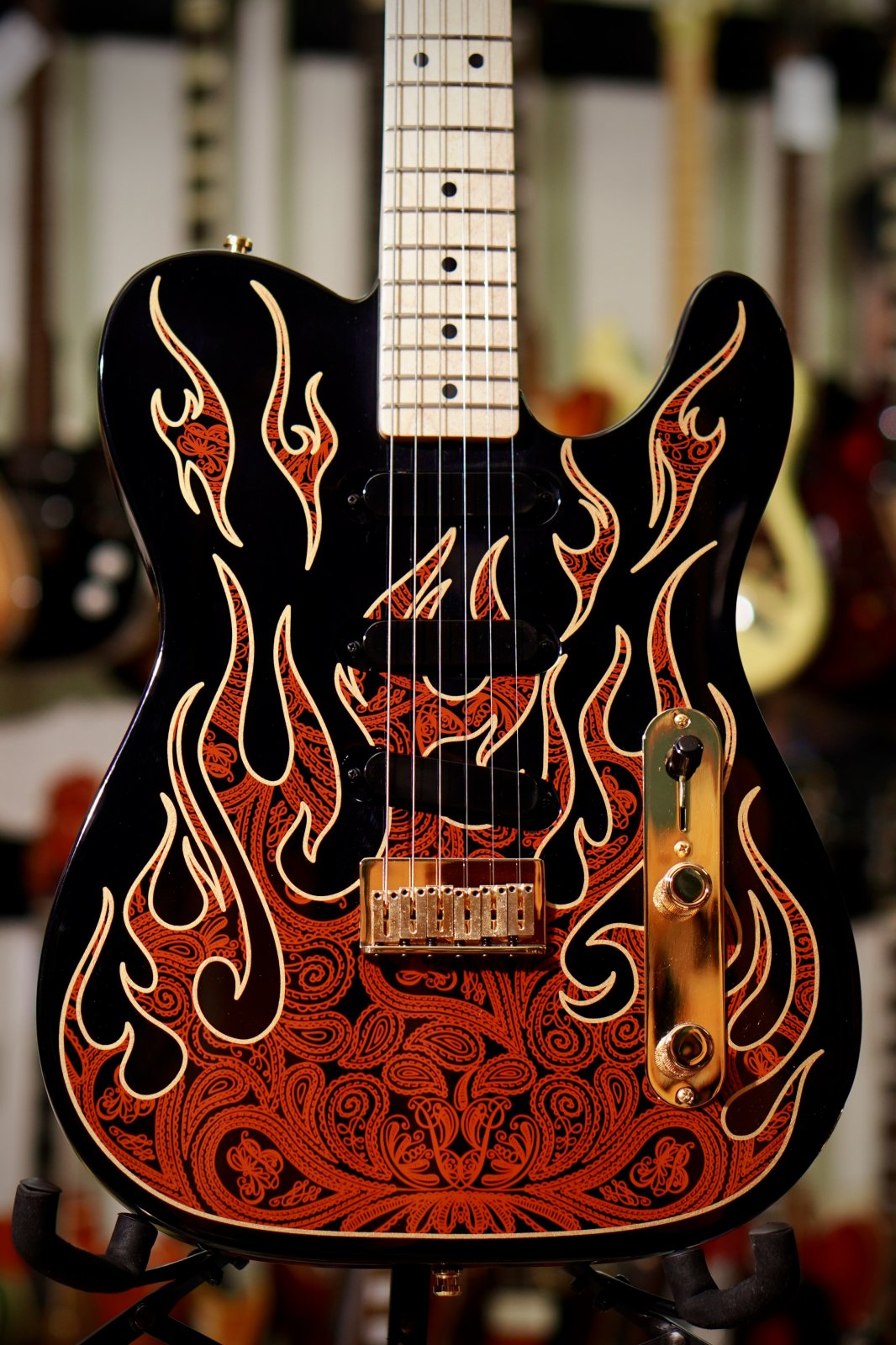 2020 Fender James Burton Telecaster Red Paisley Flames