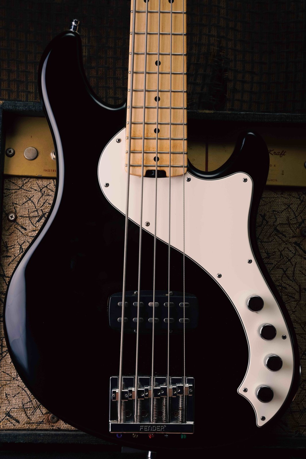 2014 Fender American Deluxe Dimension Bass V 5String Black