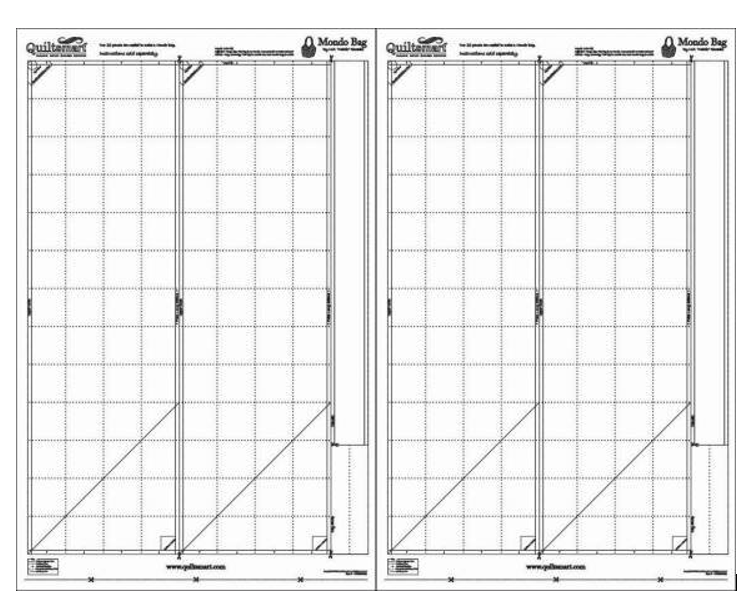 Mondo Bag Printed Interfacing Panels (2 Panels) Quiltsmart 65039