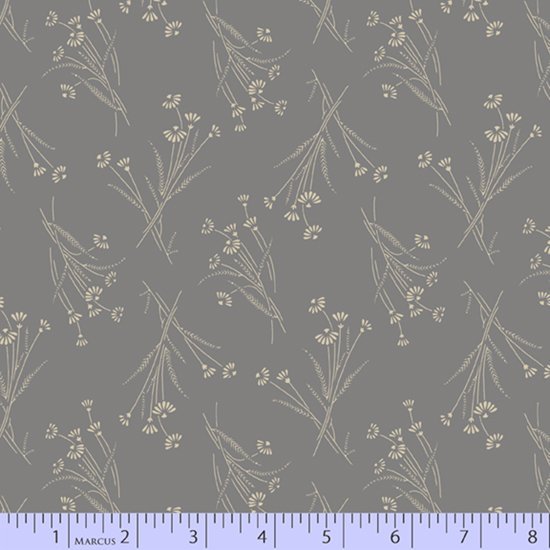 SPECIALTY 108 BACKINGS Cream Wheat on Gray 108 WIDE Premium Quilt