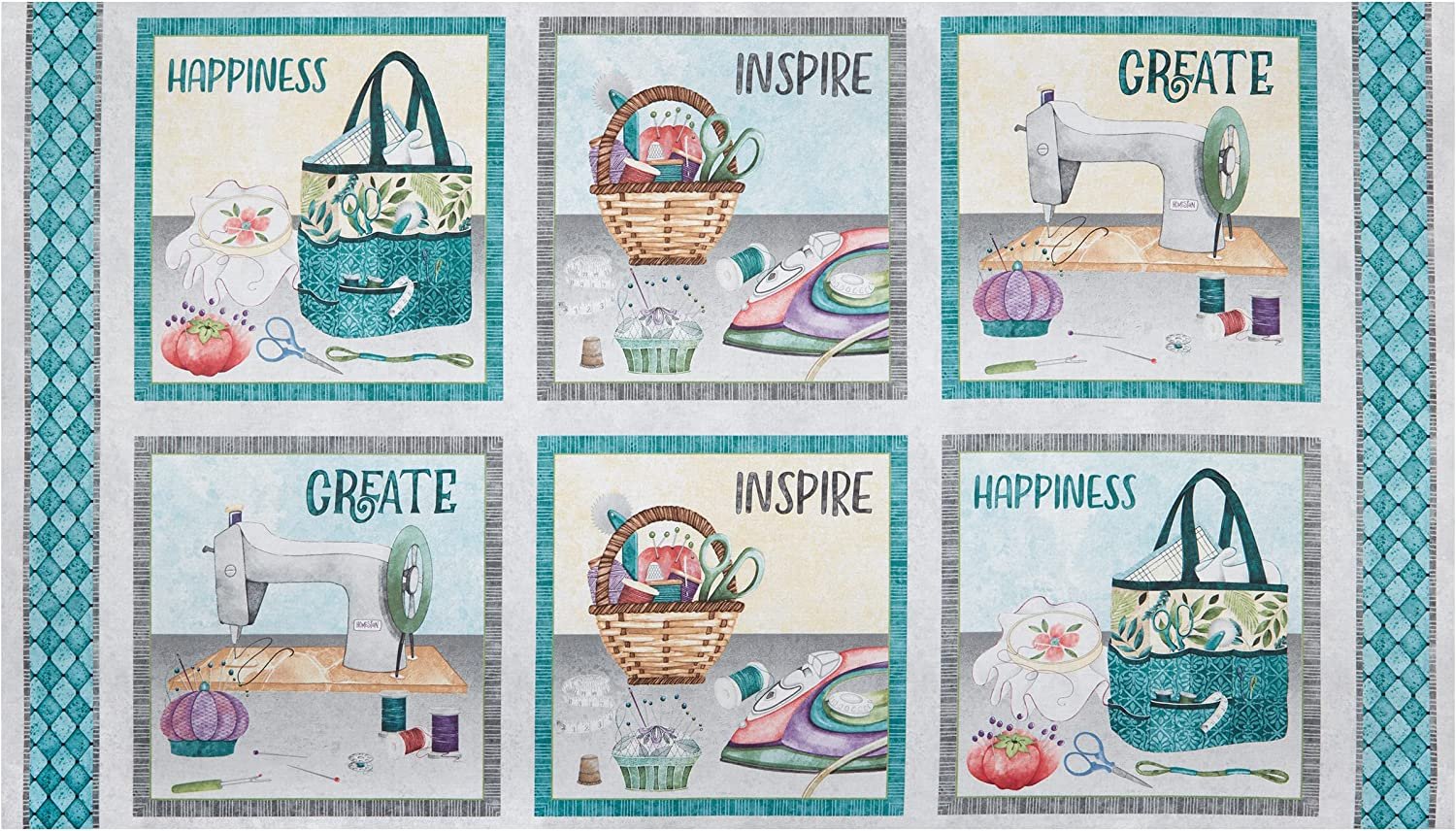 Sew Be It Quilt Panel by Wilmington Prints 745181487560