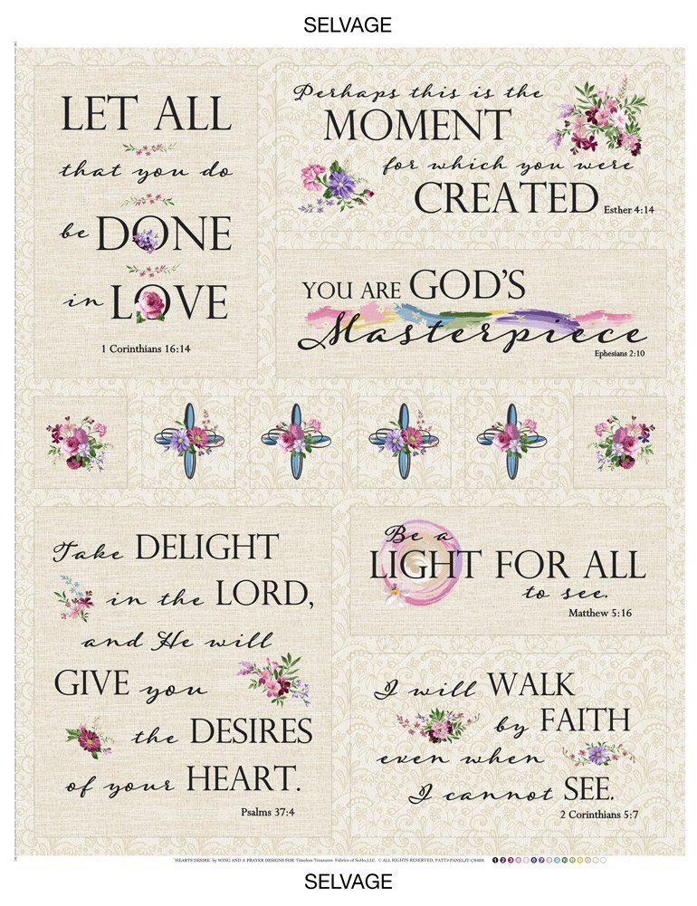 Heart's Desire by Wing and a Prayer Designs for Timeless Treasures in