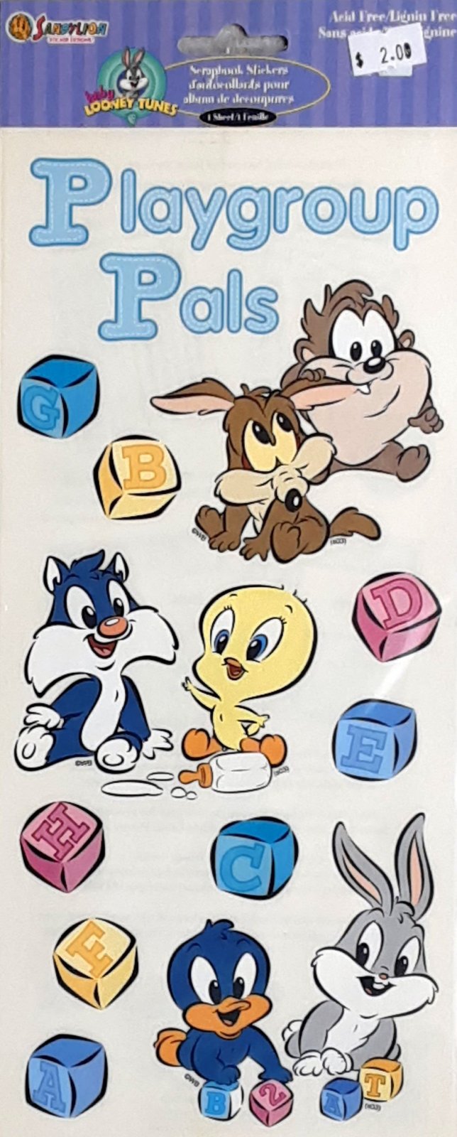 Sandylion Scrapbook Stickers Disney Looney Tunes Playgroup Pals