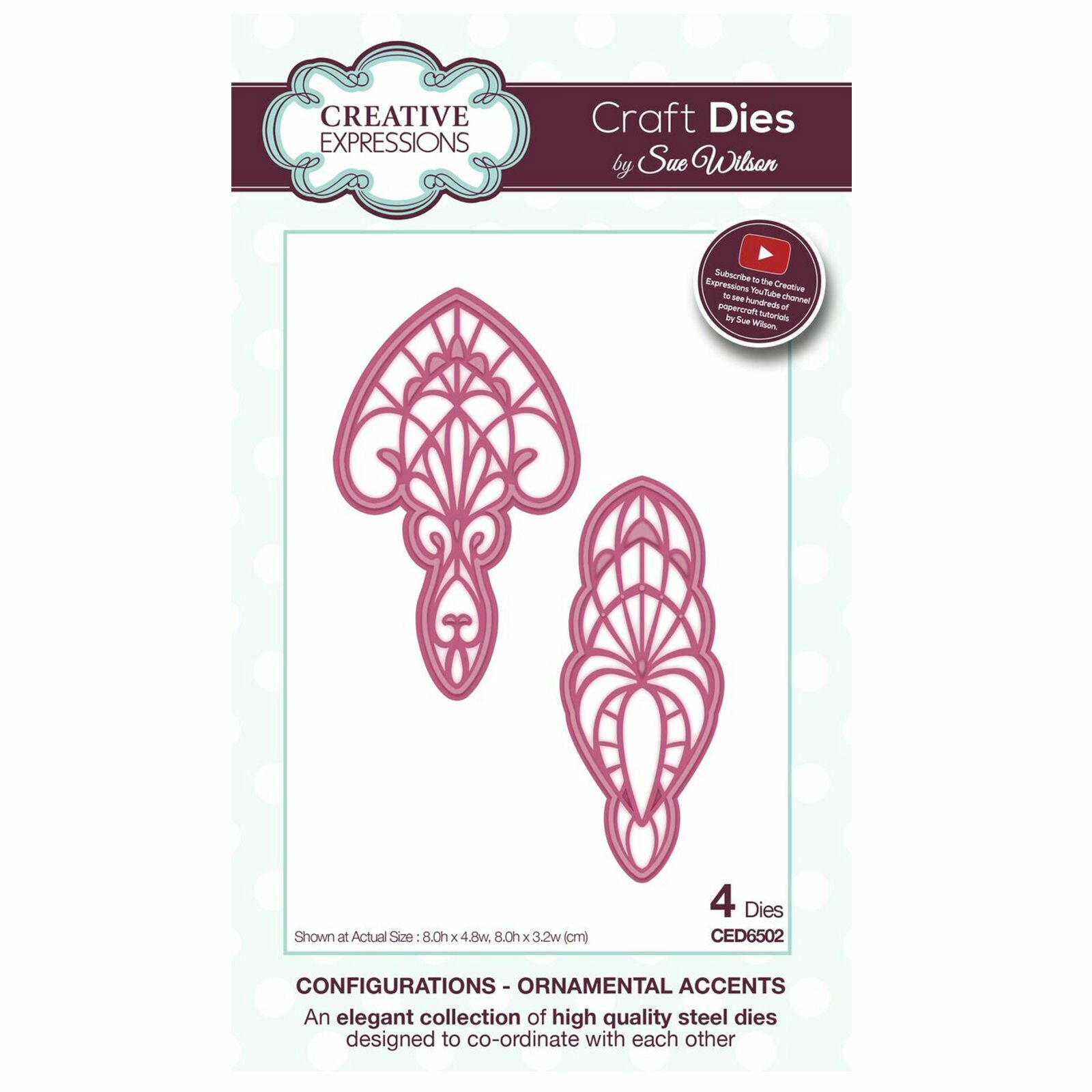 Creative Expressions Sue Wilson Configurations Ornamental Accents Craft Die 5055305922576
