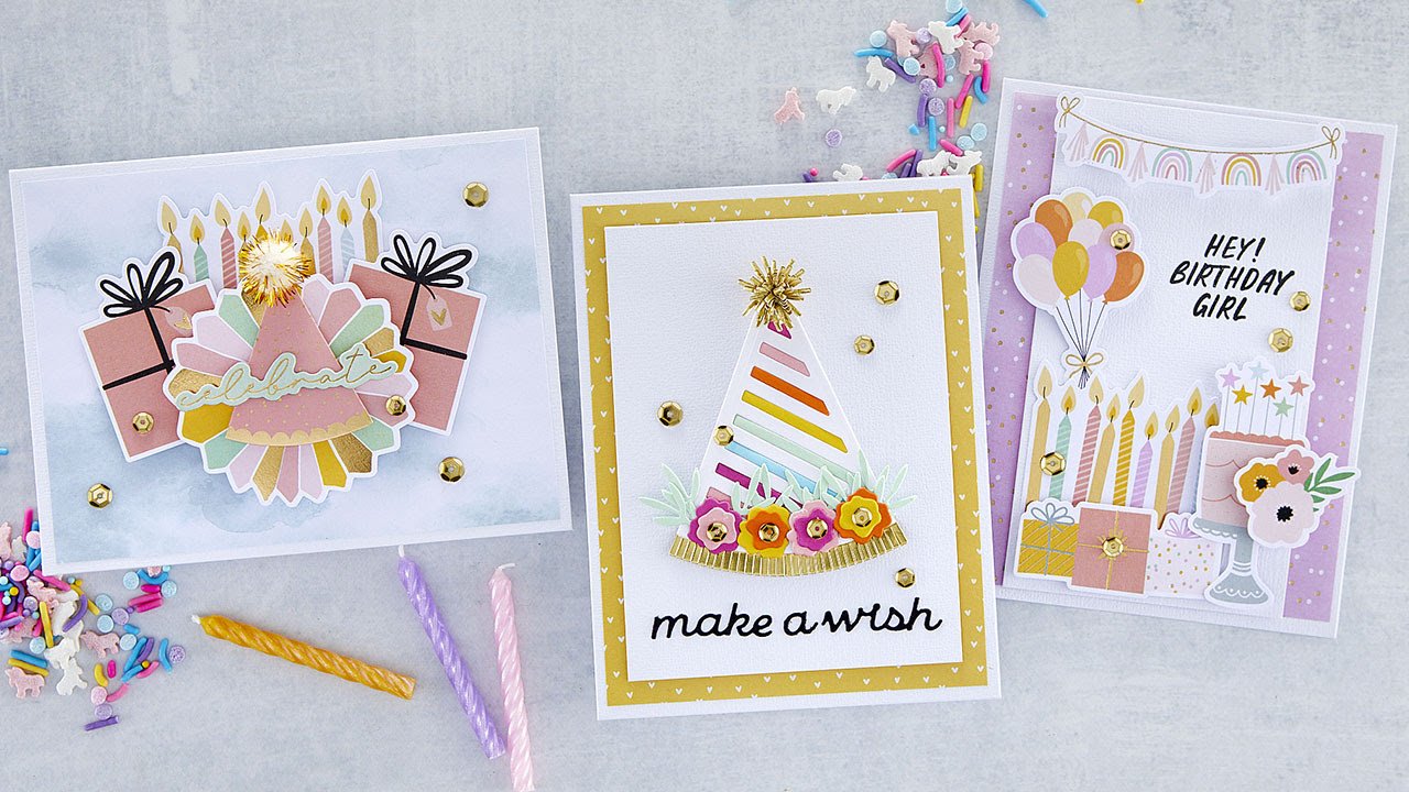 Spellbinders Party Hat & Streamers Cardmaking Kit