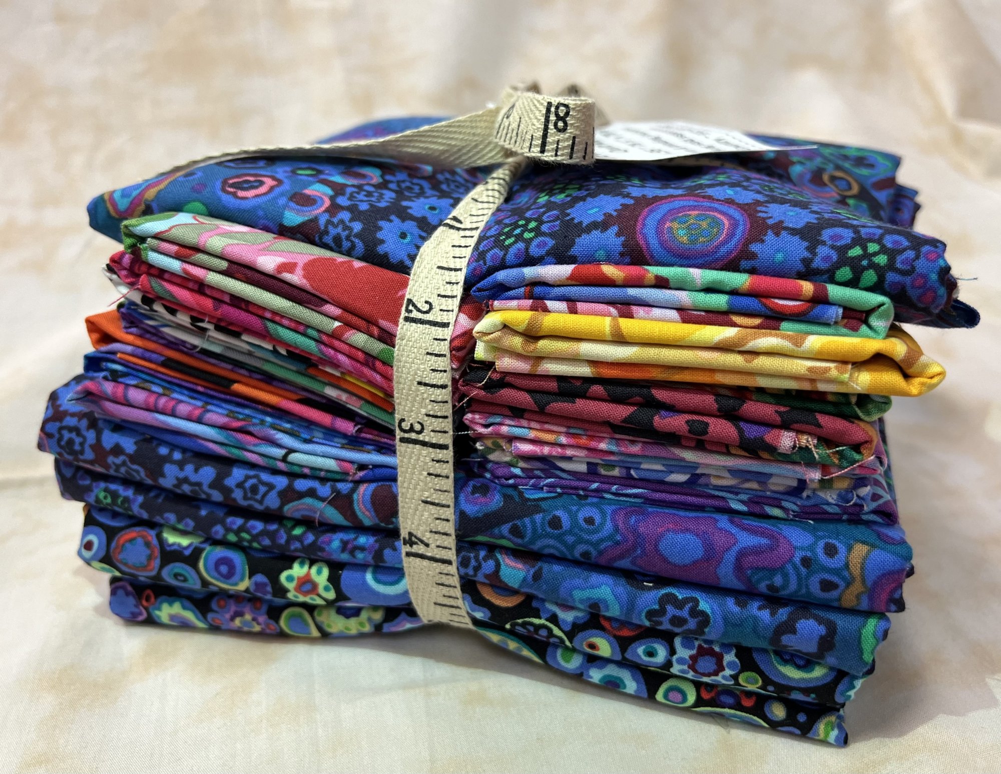 Kaffe Fassett Jewel Frames Quilt Kit / BLUE Sashing