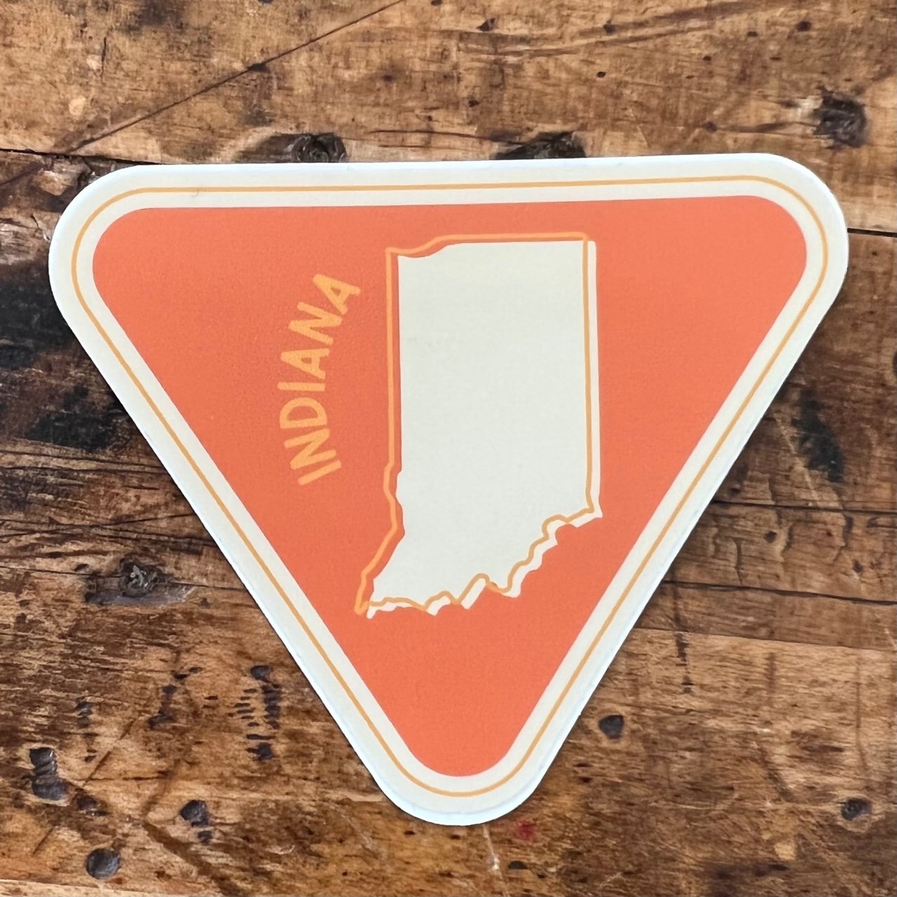 Triangular Indiana Sticker
